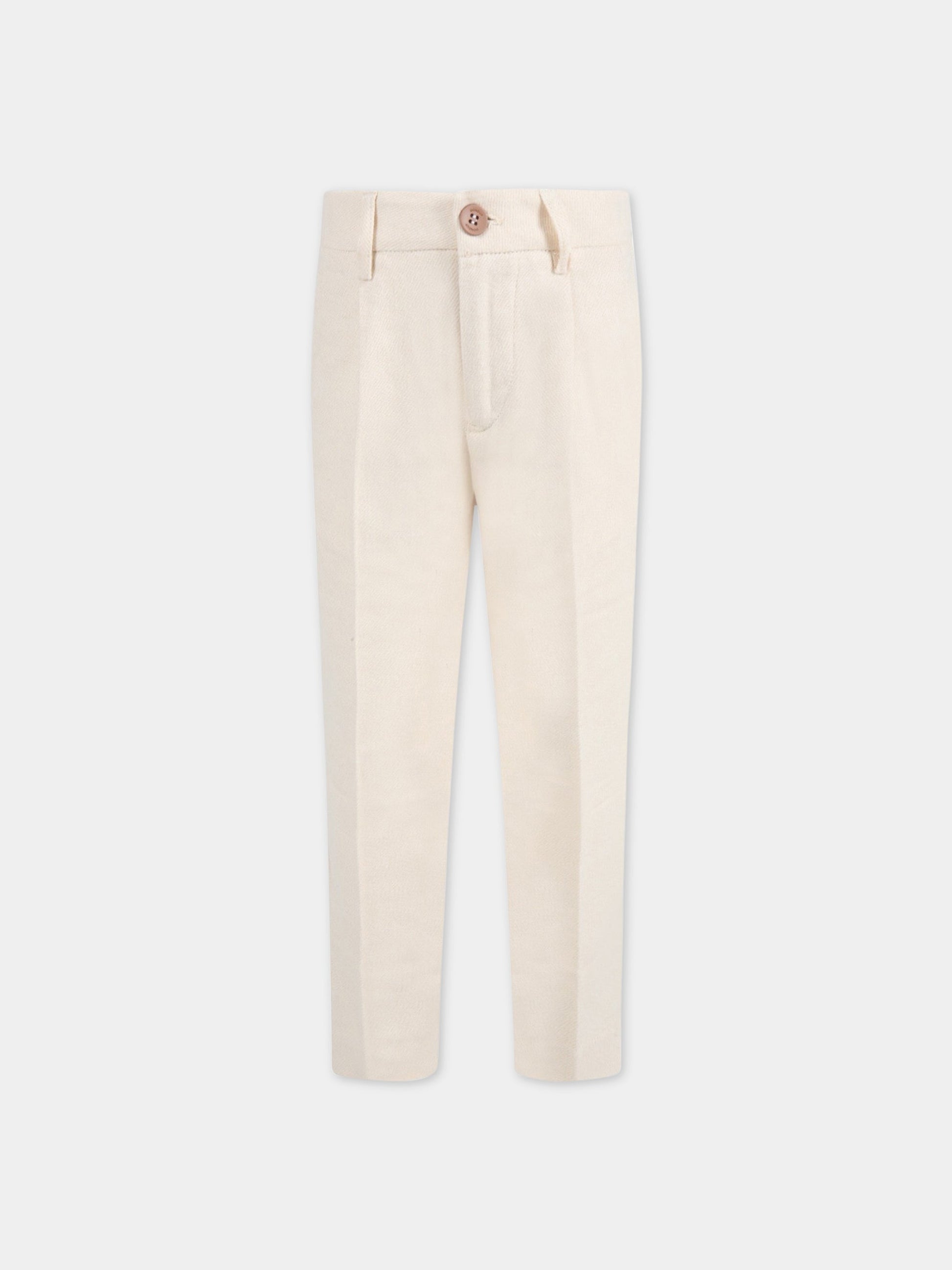 Pantalone avorio per bambino,Dondup Kids,DMPA140 CA257 YD020 0009