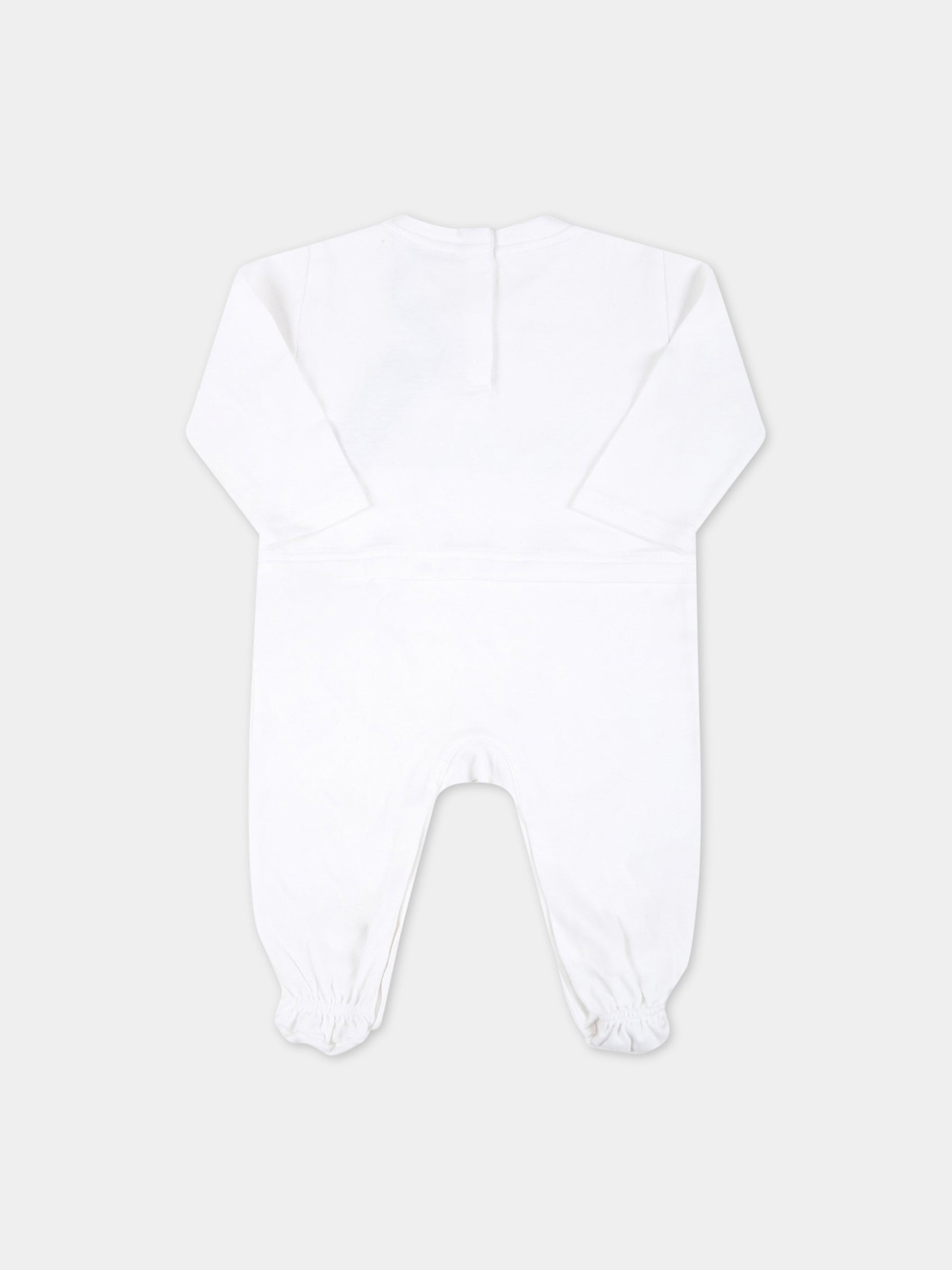 Set bianco per neonati con cuore rosso,Dolce & Gabbana Kids,L2JOU7 G7BIZ HW3FP