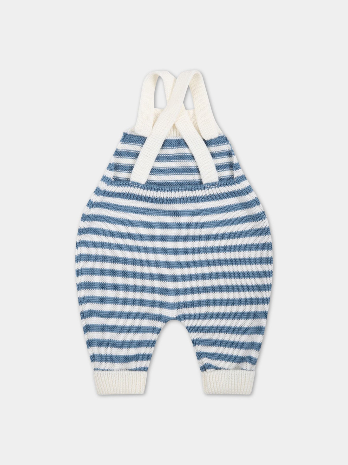 Salopette multicolor per neonato,Little Bear,3004 LATTE/OTTANIO