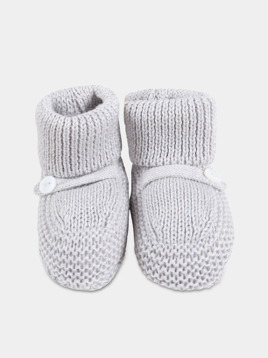 Babbucce grigie per neonati,Little Bear,3147 GRIGIO