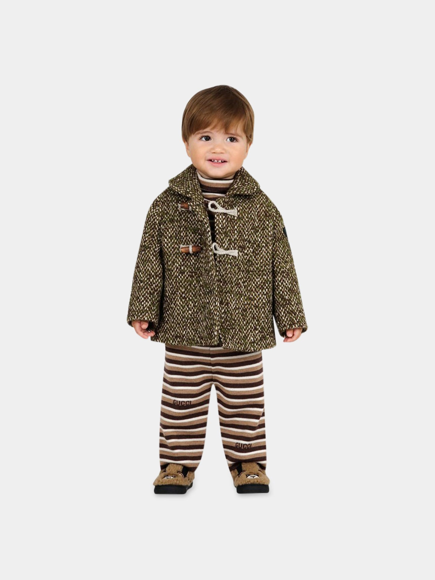 Slip on multicolor per bambini,Moschino Kids,68760 MARRONE