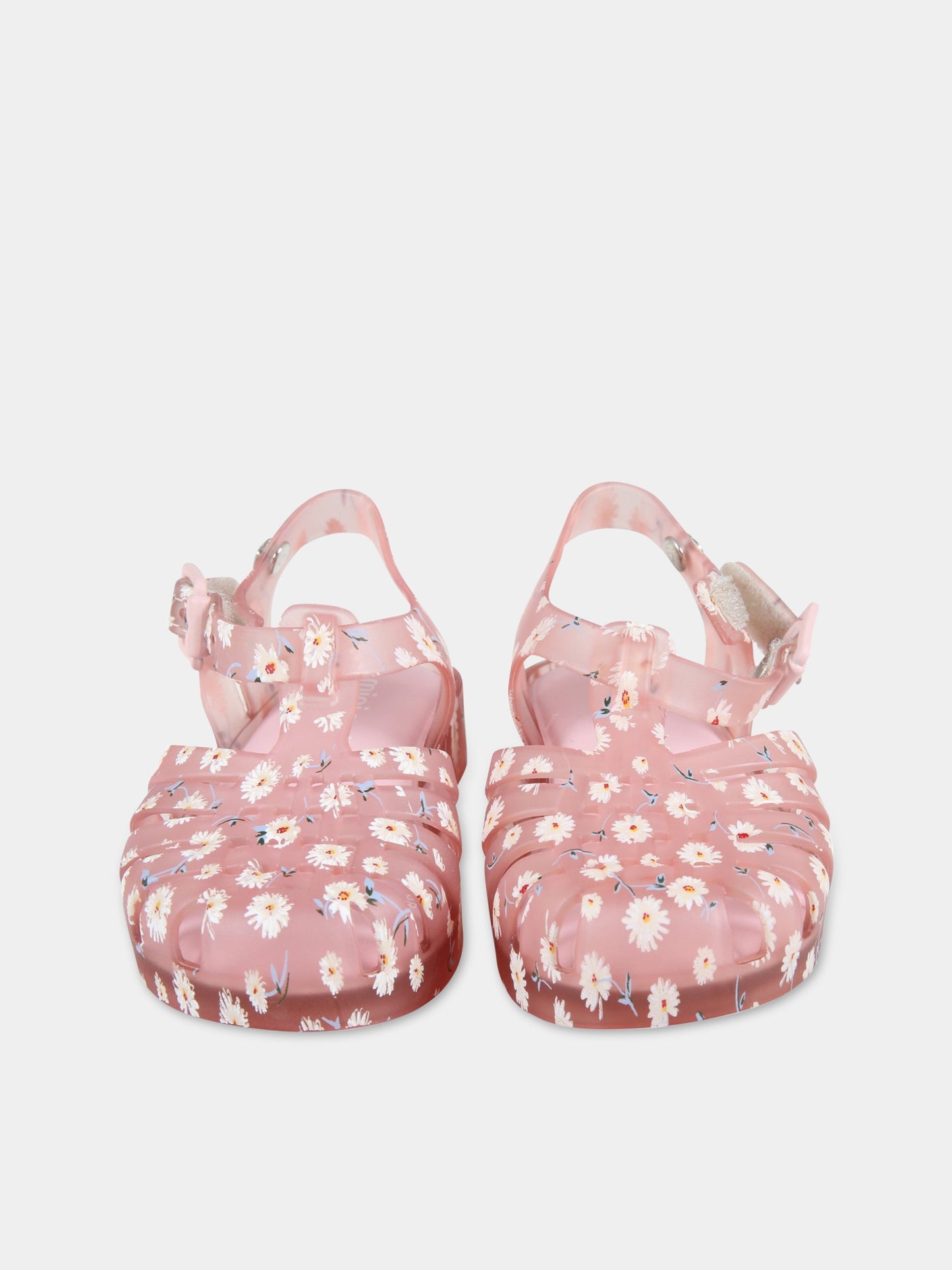 Sandali rosa per bambina con margherite,Mini Melissa,33320-52868