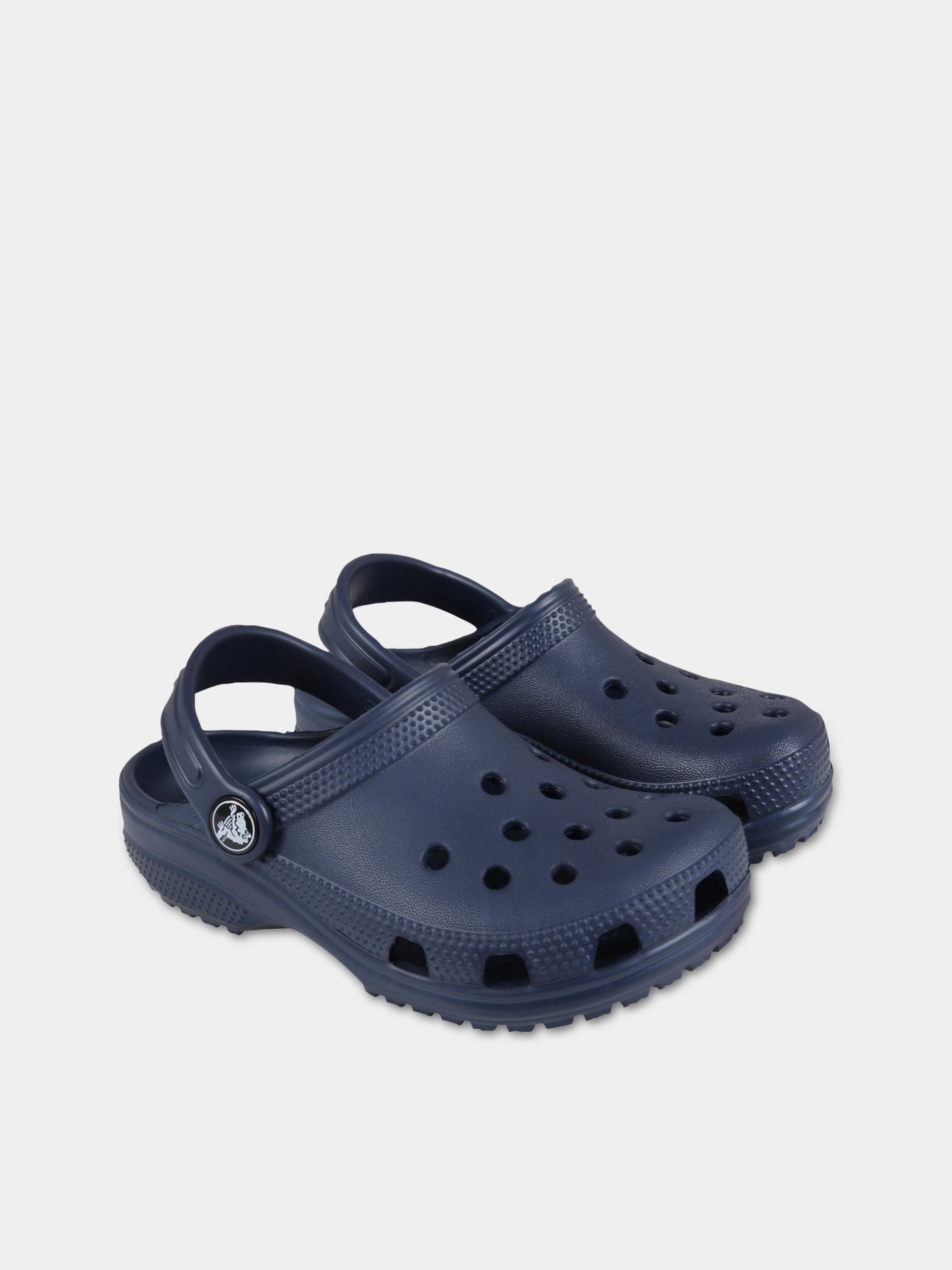 Sabot blu per bambini con logo,Crocs,204536 NAVY