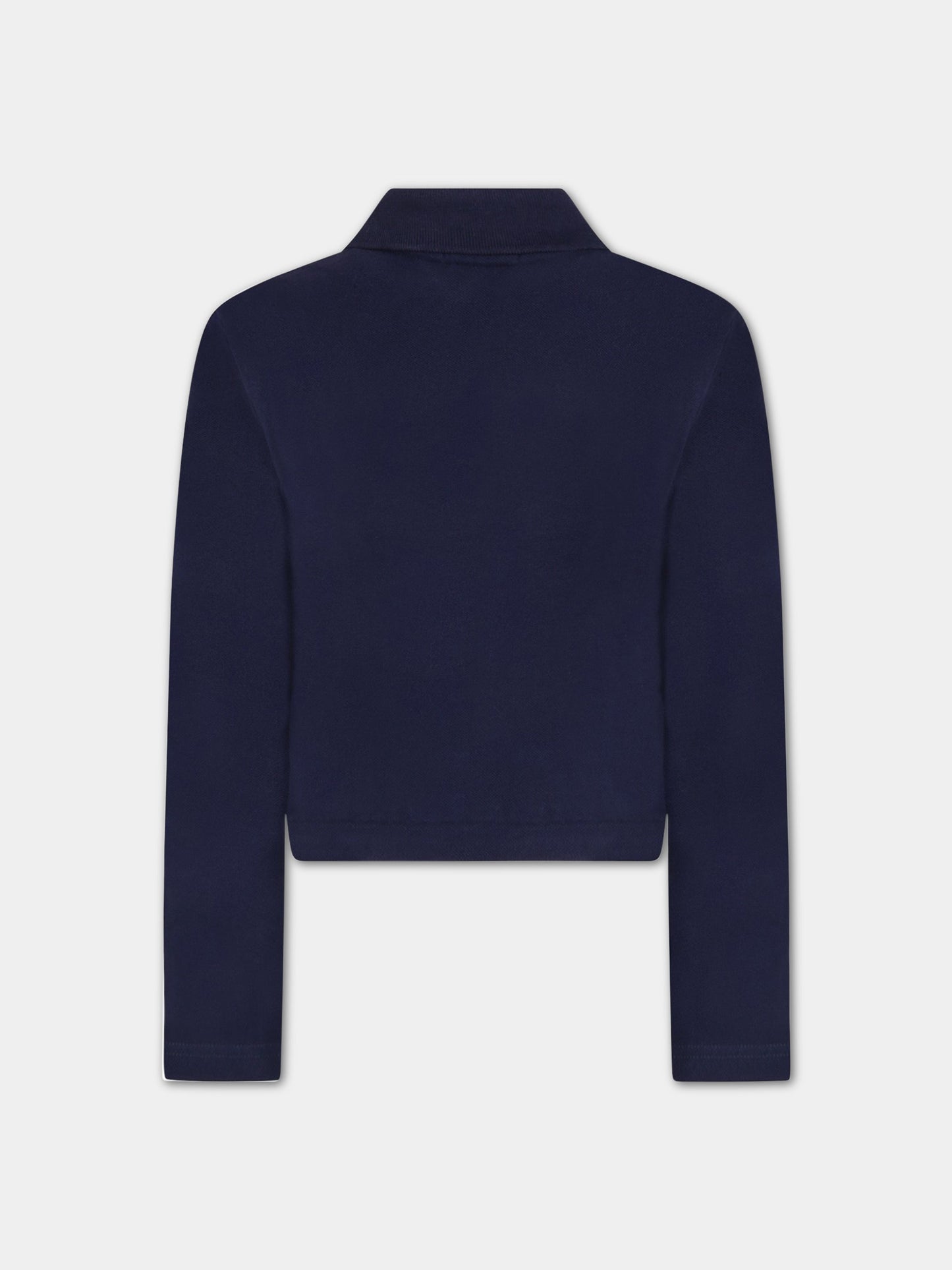 Polo blu per bambina con iconico cavallino,Ralph Lauren Kids,846215002