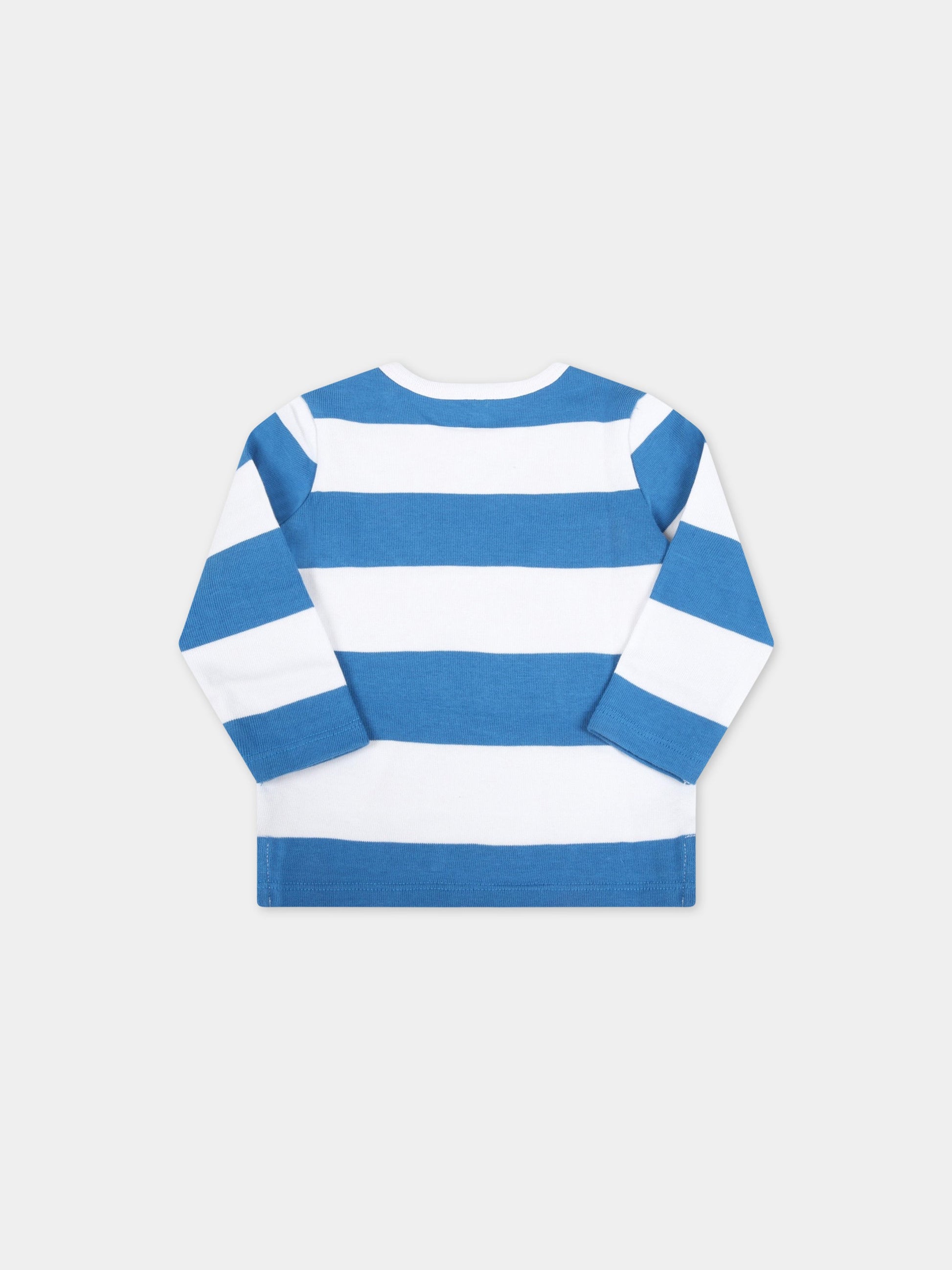 T-shirt multicolor per neonato con pennarelli,Stella Mccartney Kids,603475 SRJ74 G420