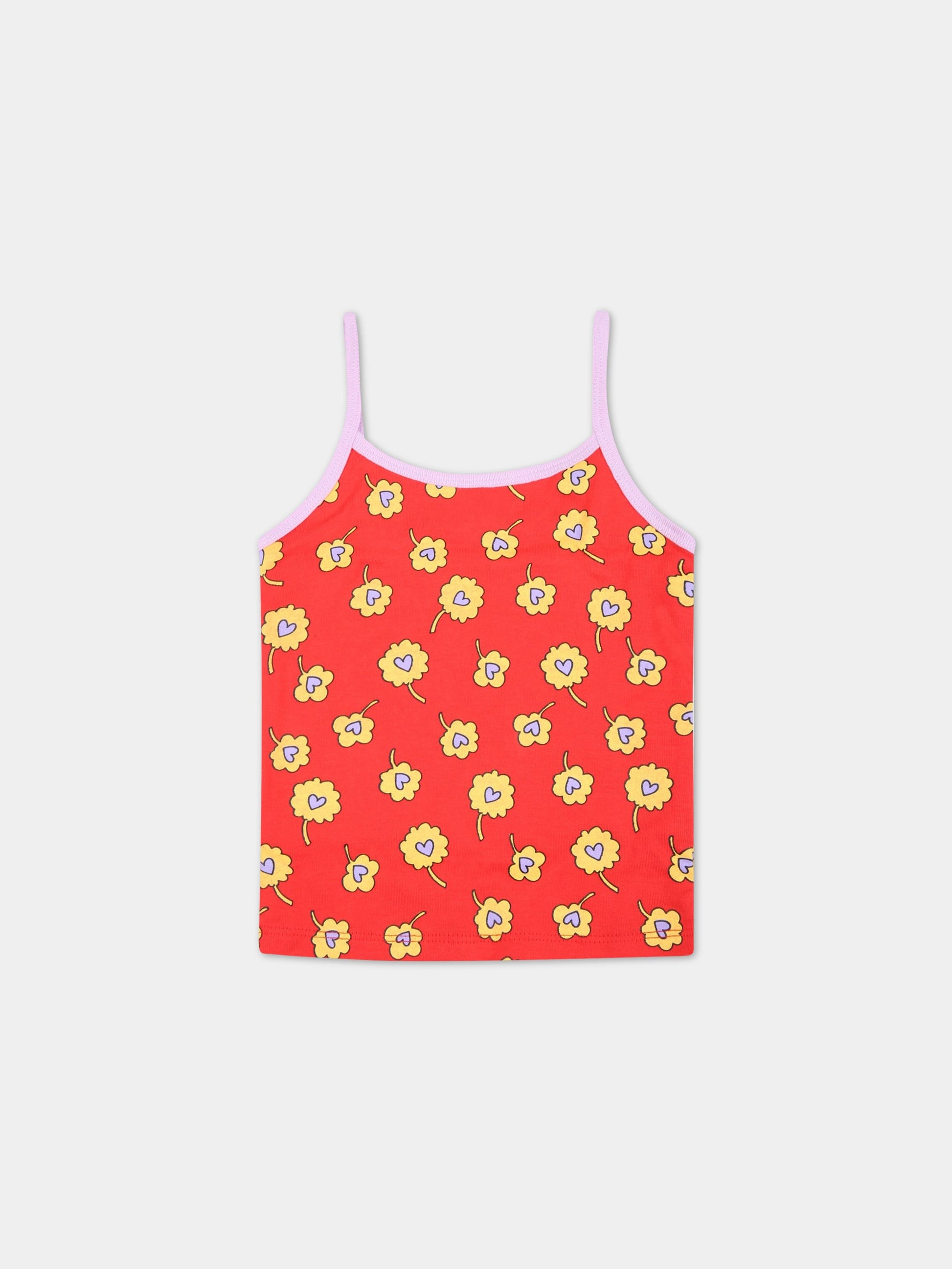 Set multicolor per bambina con fiori multicolor,Stella Mccartney Kids,601175 SPJ59 G849