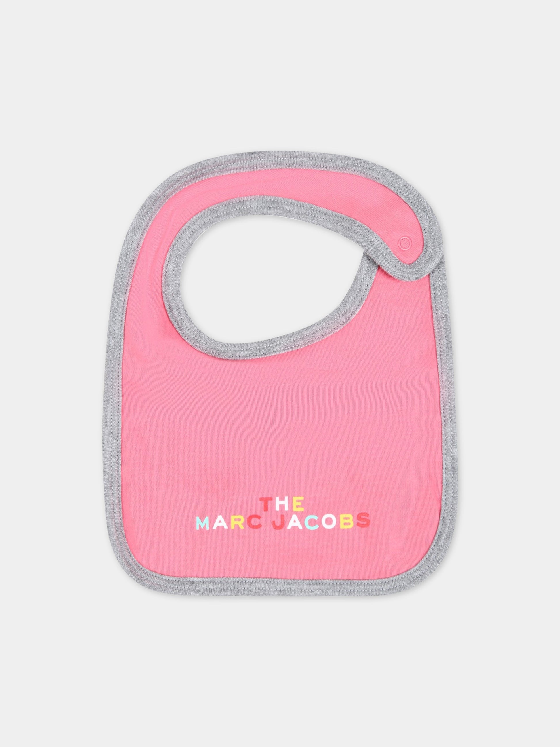 Set multicolor per neonata con logo,Little Marc Jacobs,W98134 GRIGIO