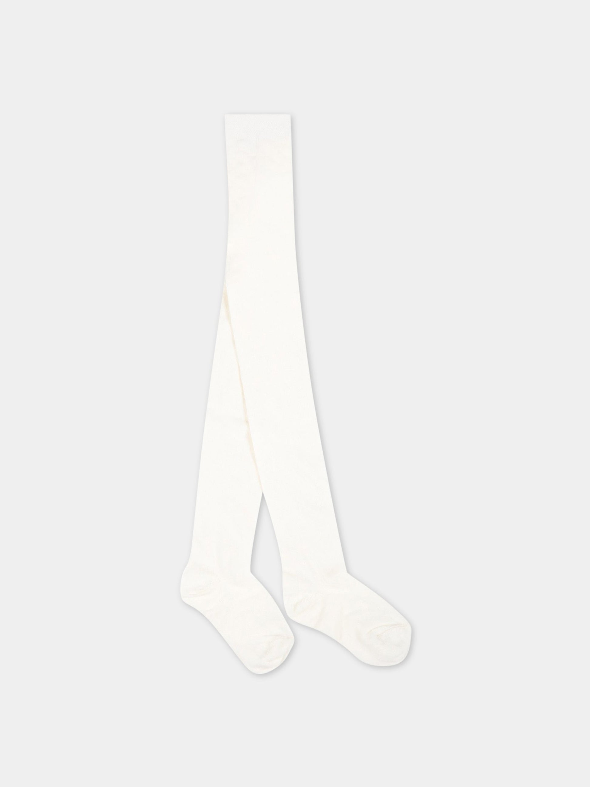 Collant avorio per bambina,Story Loris,13414 K0