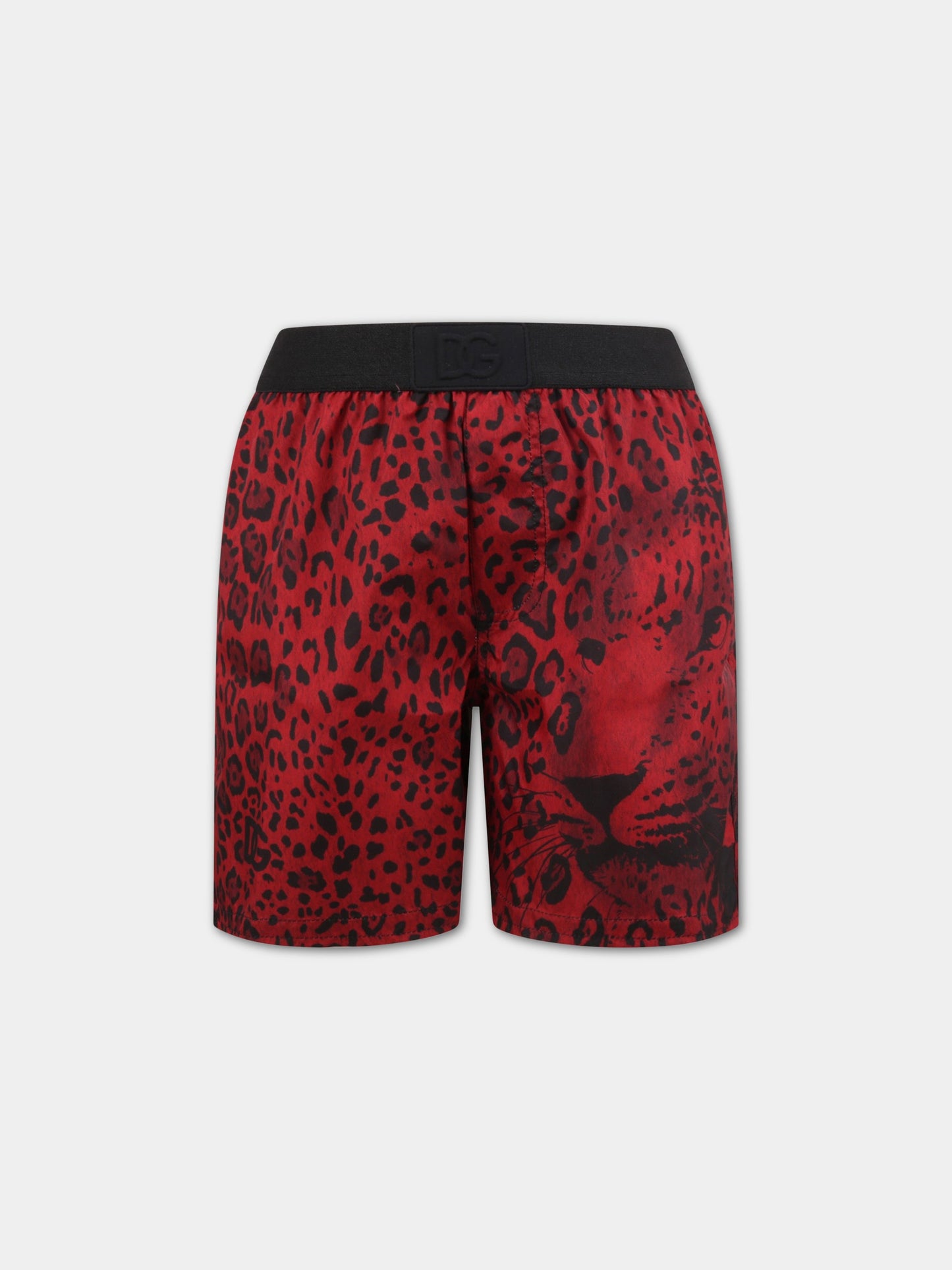 Boxer Mare rosso per bambino++,Dolce & Gabbana Kids,L4J831 G7BQX HRTYN