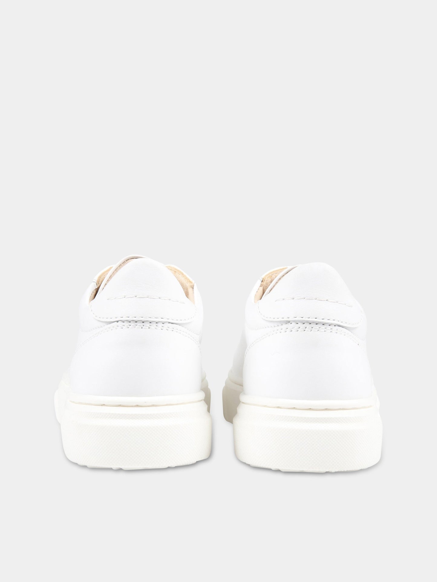 Sneakers bianche per bambini con logo impresso,Mm6 Maison Margiela,70342 5