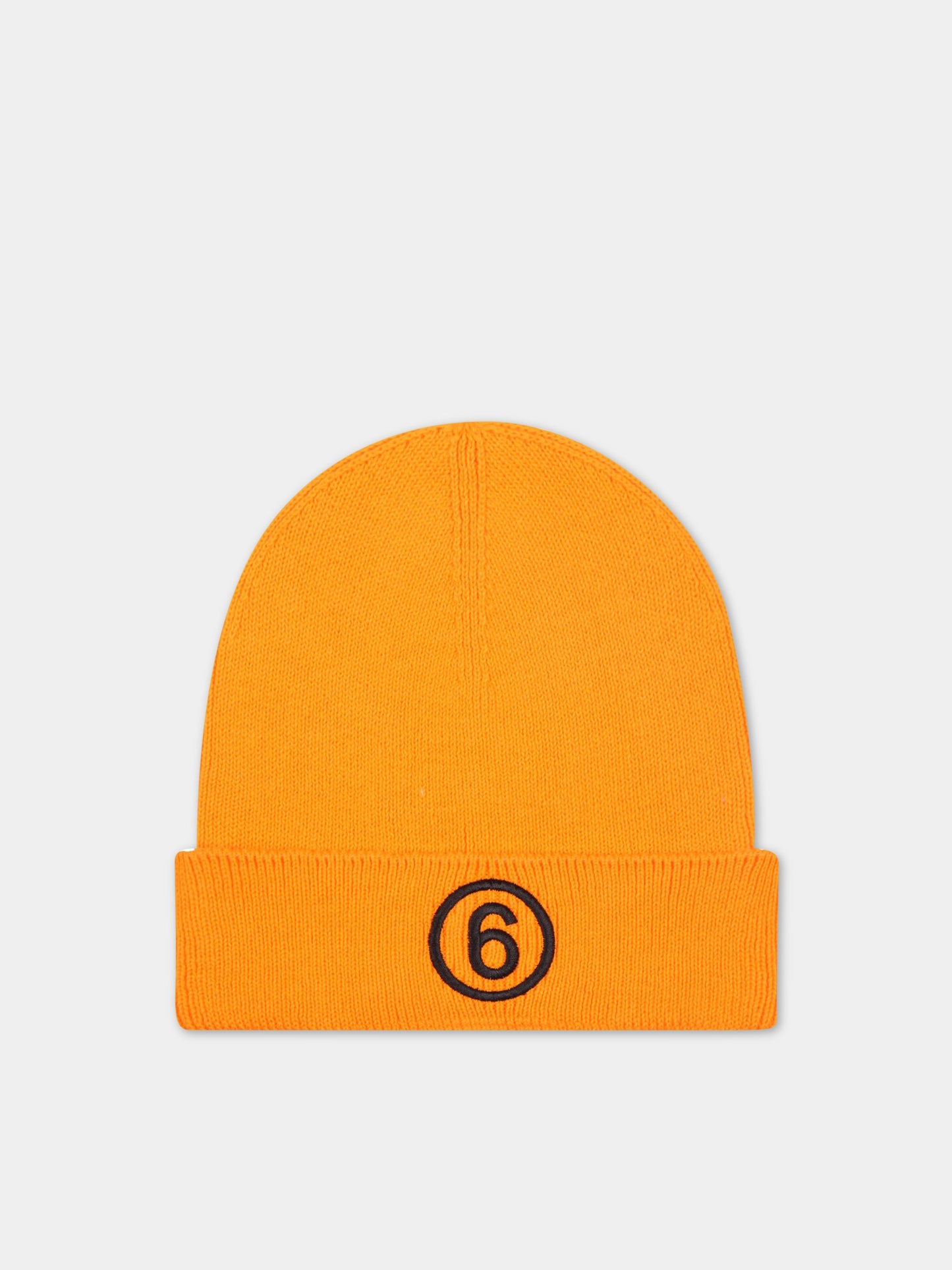 Cappello arancione per bambini con iconico numero,Mm6 Maison Margiela,M60142 MM061 M6201