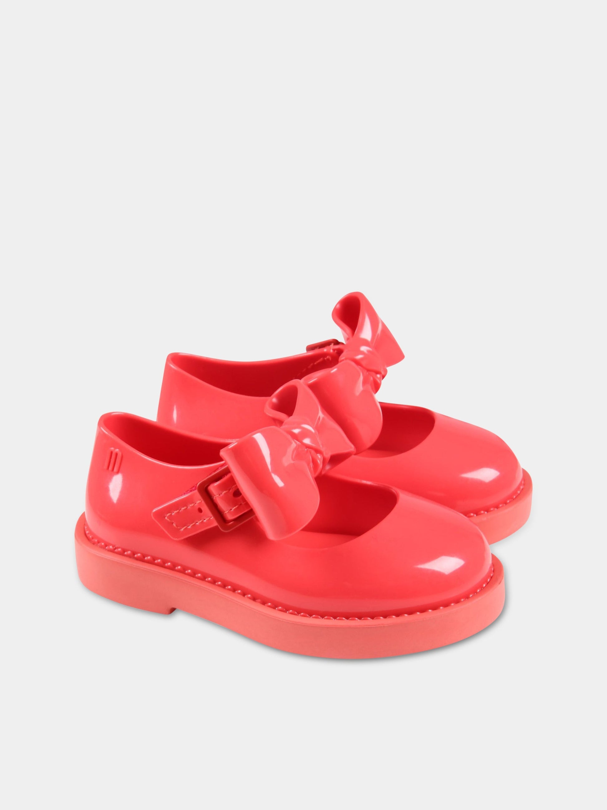 Ballerine rosse per bambina con fiocco,Mini Melissa,33412 16380