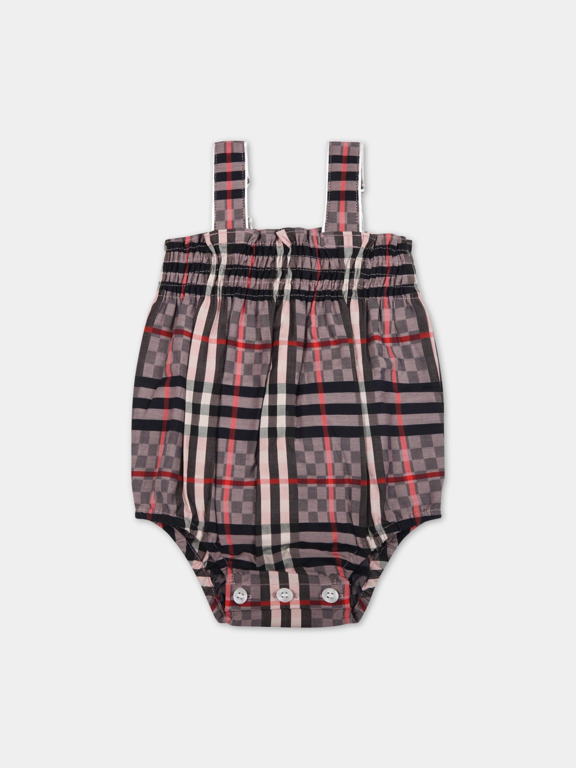 Set multicolor per neonata con check vintage,Burberry Kids,8051535