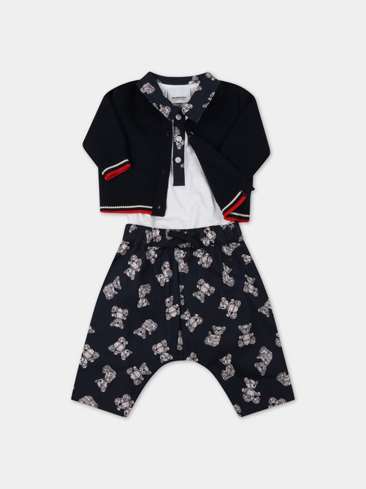 Set multicolor per neonato con Thomas Bear,Burberry Kids,8054264