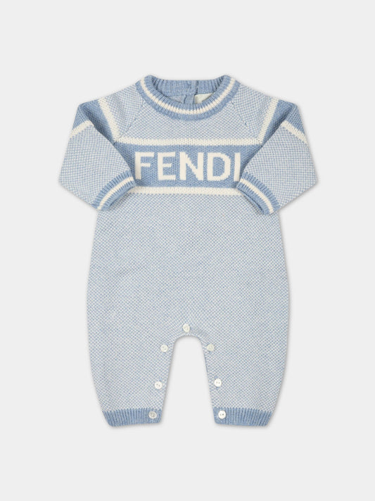 Tutina celeste per neonato,Fendi Kids,BUG110 AJ3F F19J4