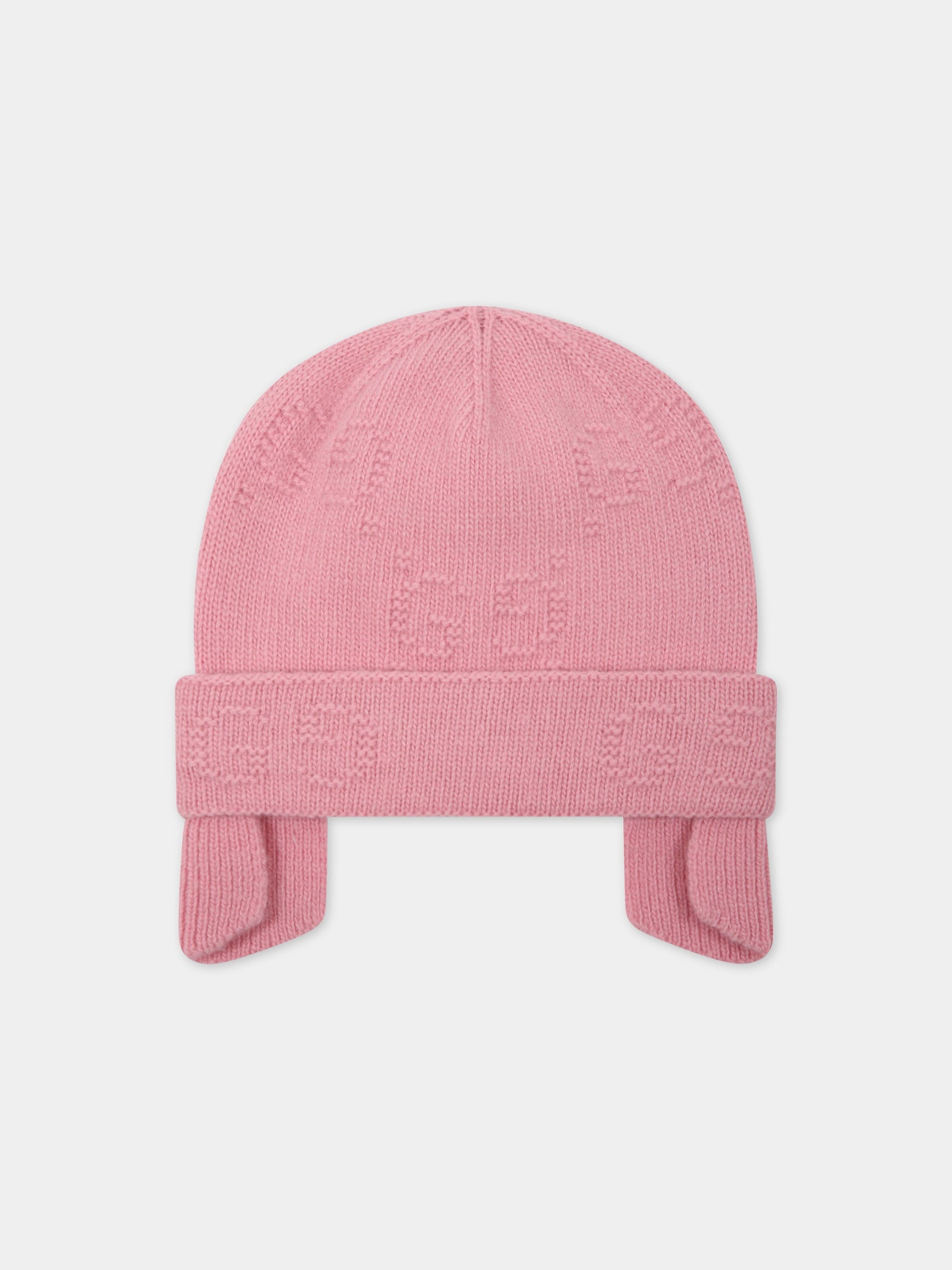 Cappello rosa per neonata con GG,Gucci Kids,705304 3K206 5900