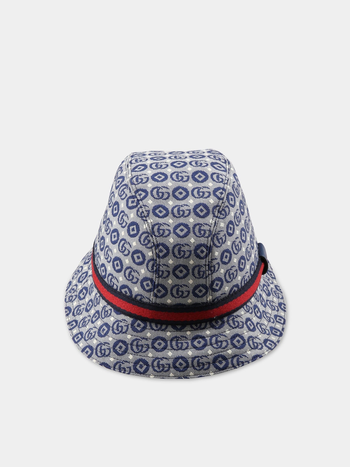 Cappello blu per bambini con iconiche GG,Gucci Kids,411790 3HAK7 4874