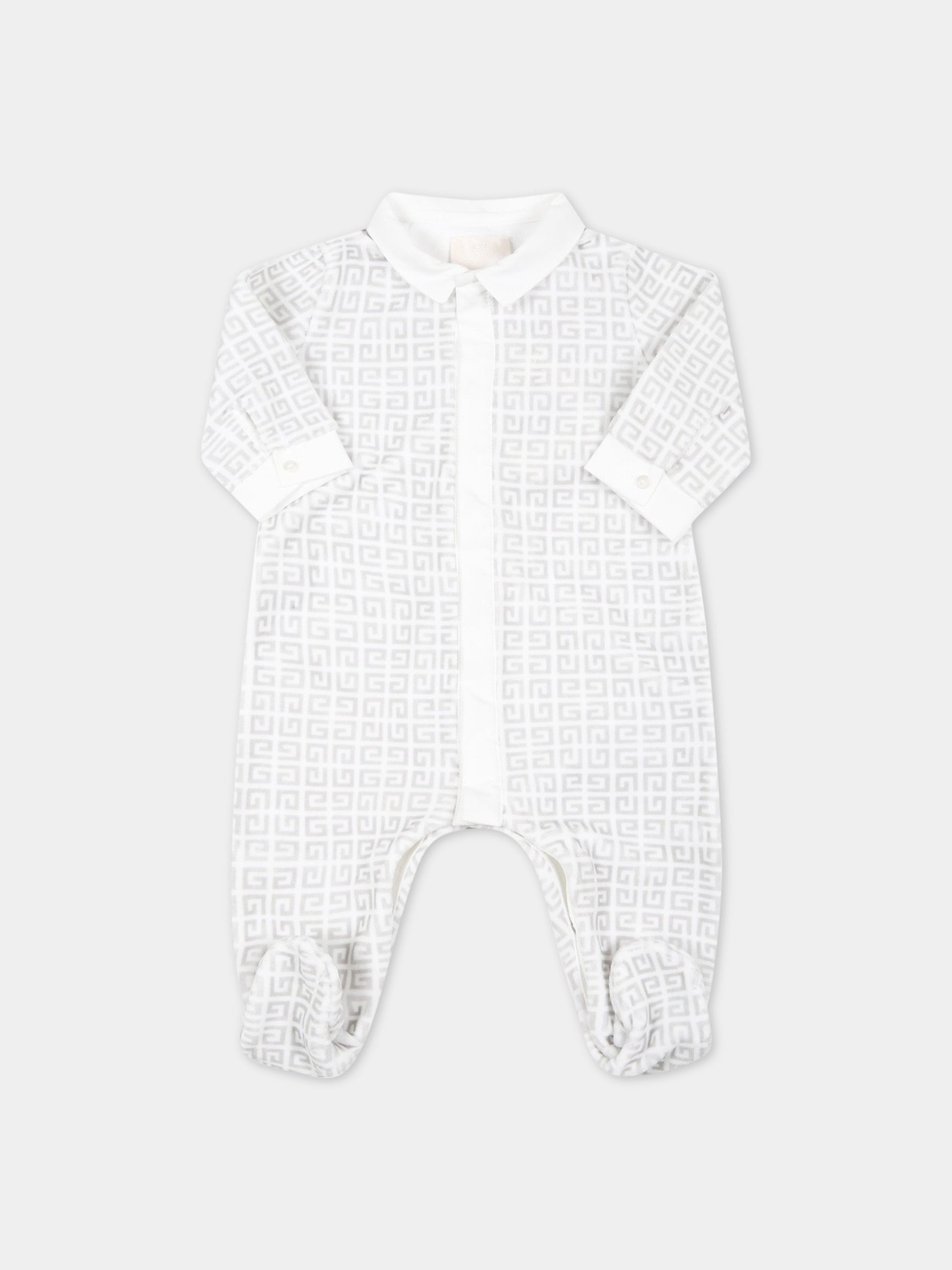 Set bianco per neonati con iconica ''G'',Givenchy Kids,H98156 N0O