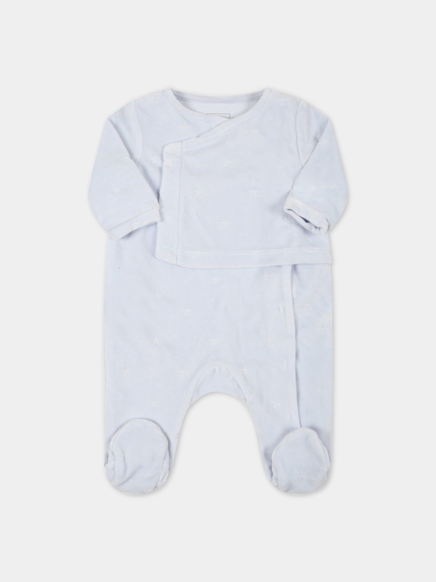 Tutina celeste per neonato con stelle,Carrement Beau,Y97248 78K