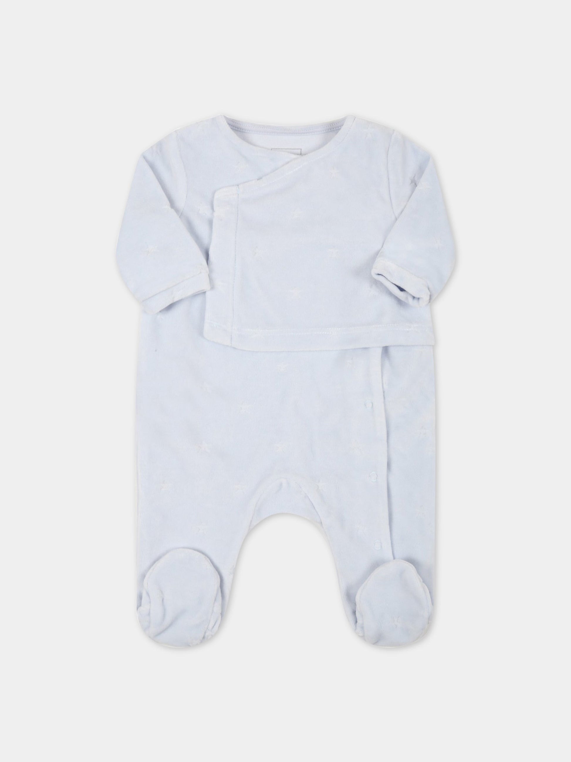 Tutina celeste per neonato con stelle,Carrement Beau,Y97248 78K