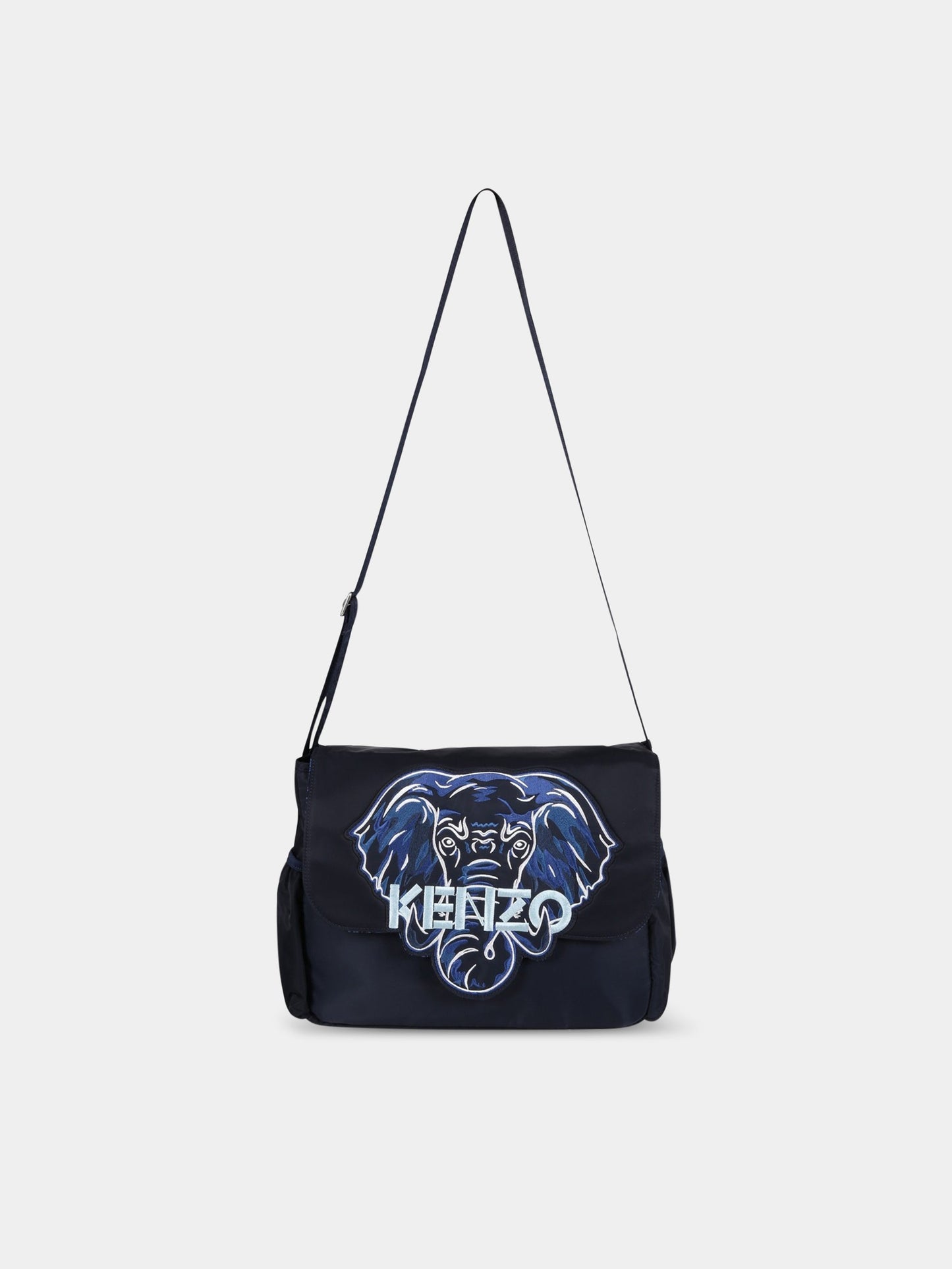 Borsa mamma blu per neonato con elefante,Kenzo Kids,K90089 868