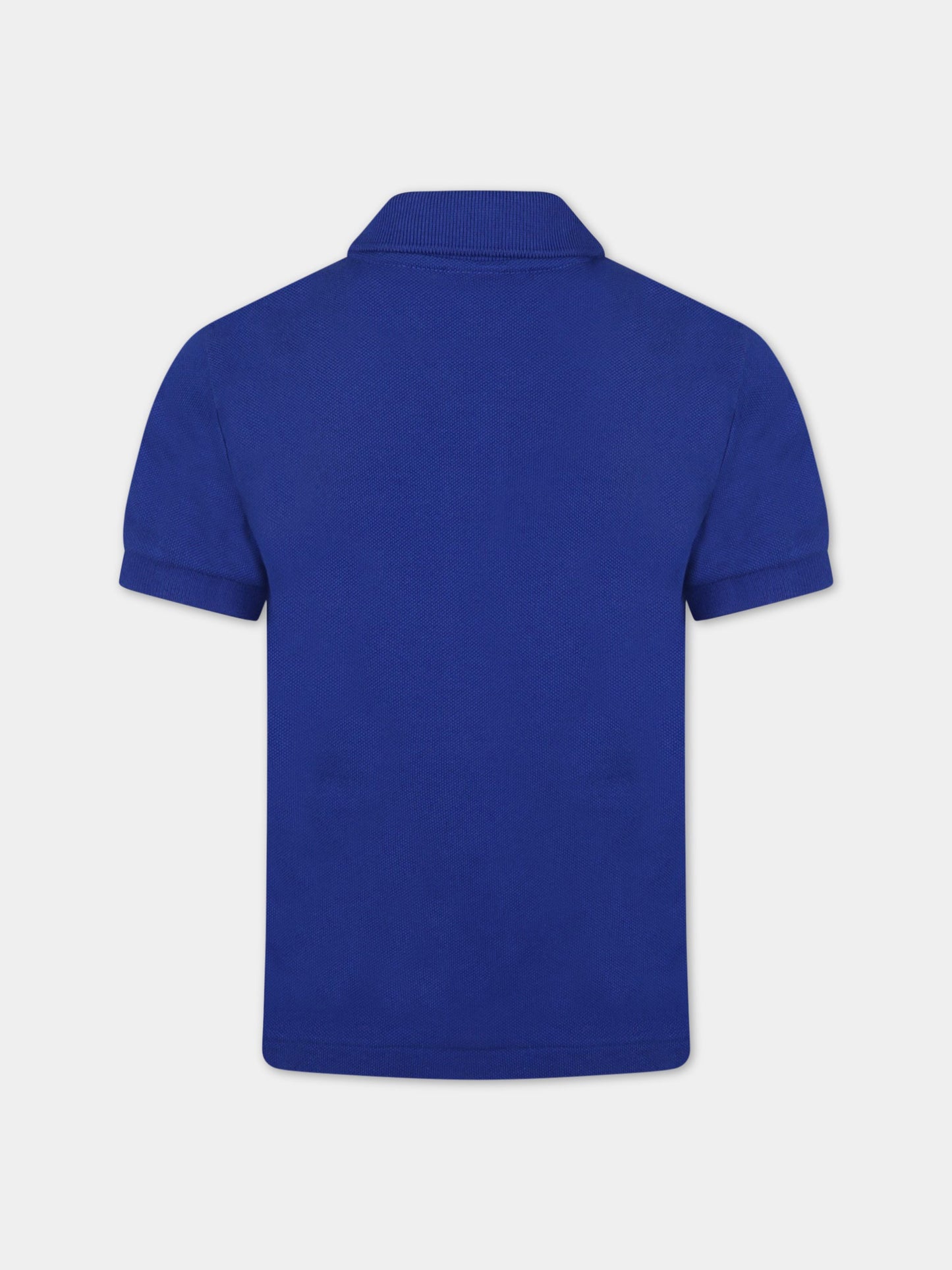 Polo blu per bambino con iconico coccodirlillo,Lacoste,PJ2909 00 BDM