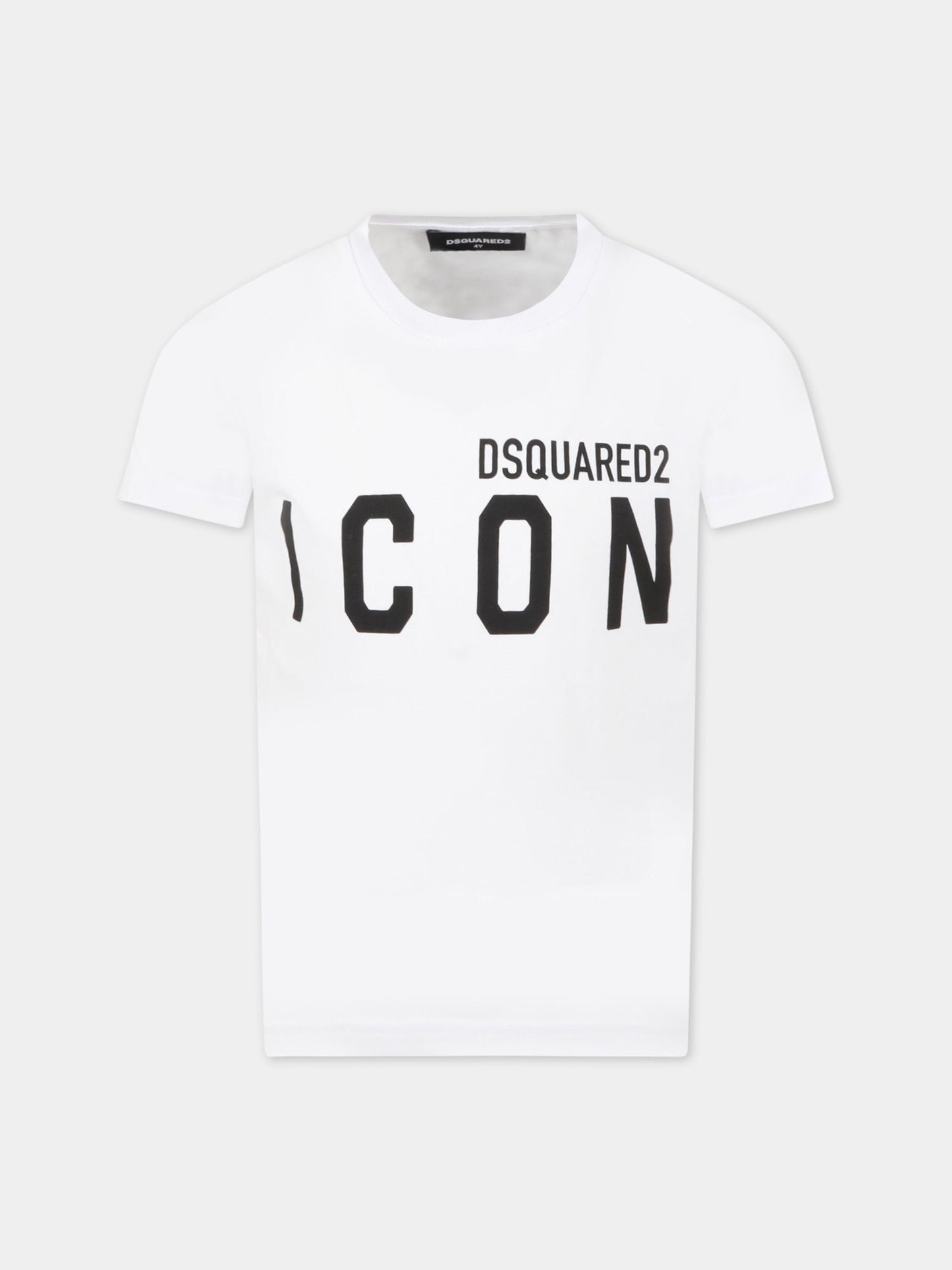 T-shirt bianca per bambini con logo,Dsquared2,DQ1359 D002F D2T872U D100