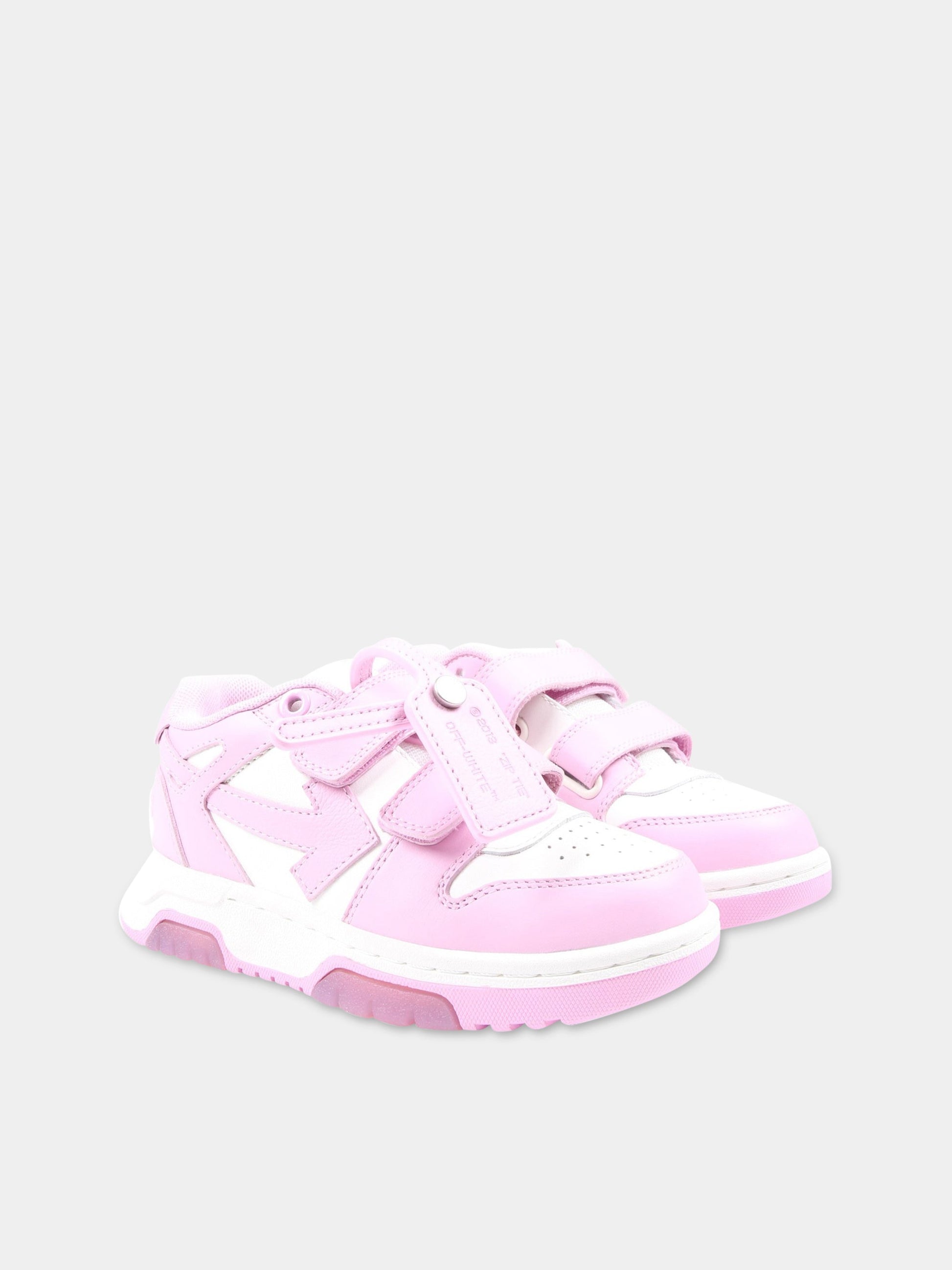 Sneakers ''Out of Office'' multicolor per bambina,Off White,OGIA005F22LEA0010130