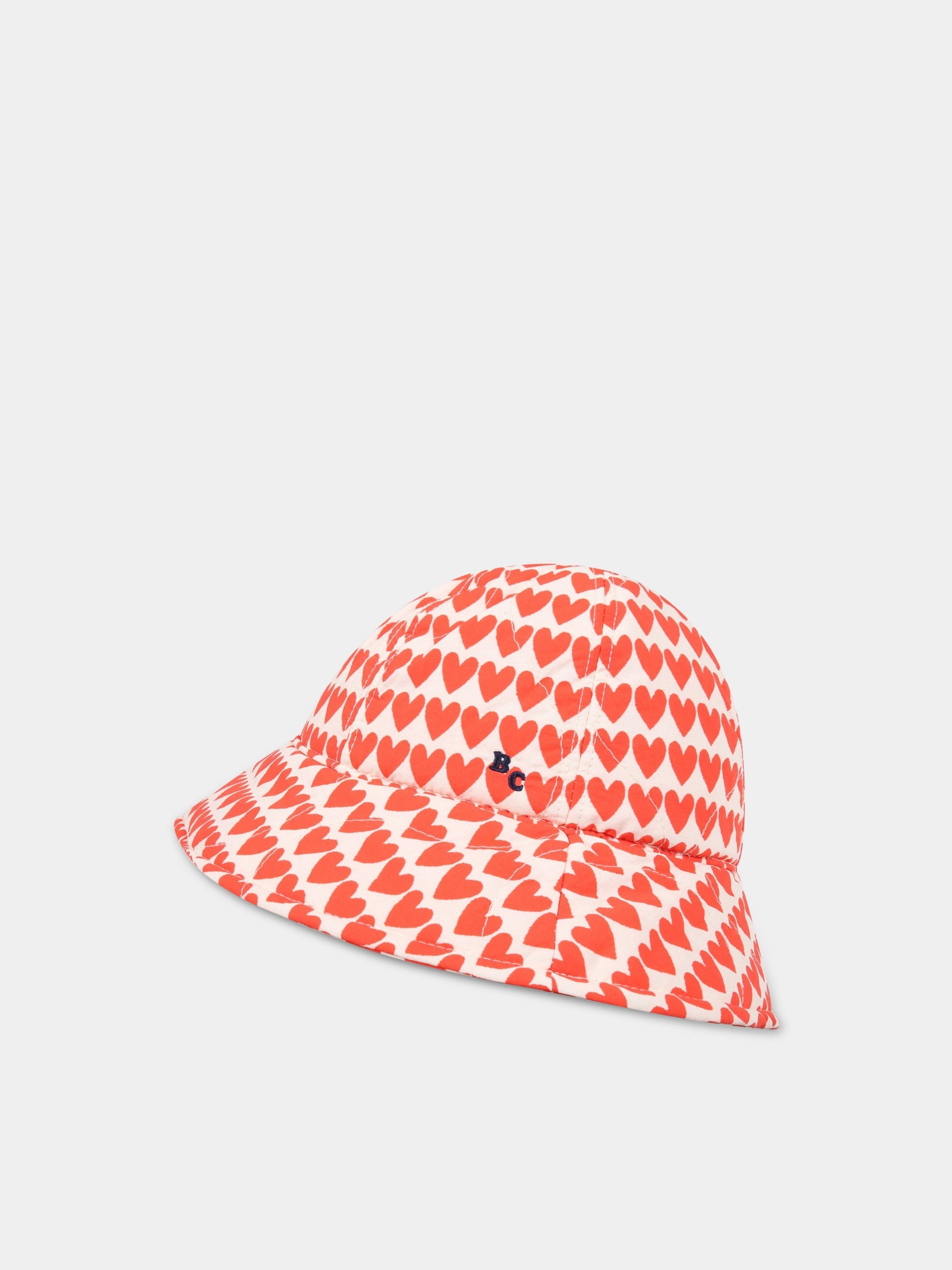 Cloche avorio per bambina con cuori,Bobo Choses,222AI013