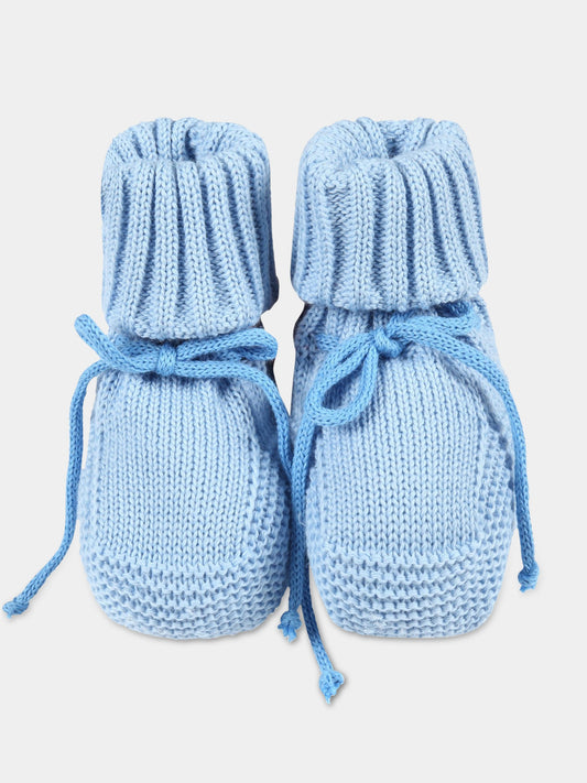 Babbucce azzurre per neonati,Scaldacuore X Coccolebimbi,NU15 CIELO