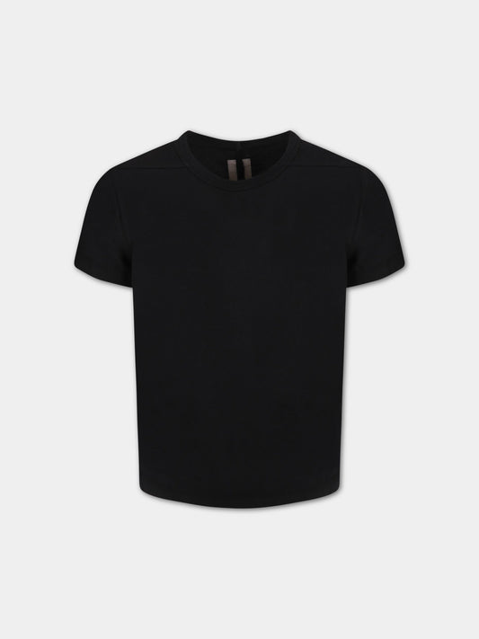 T-shirt nera per bambini,Rick Owens,BG02B5265 JA 09