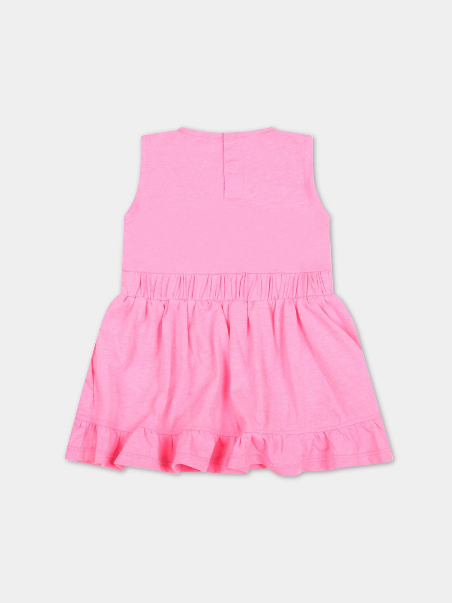 Vestito rosa per neonata con cavallucci marini,Billieblush,U02326 47T