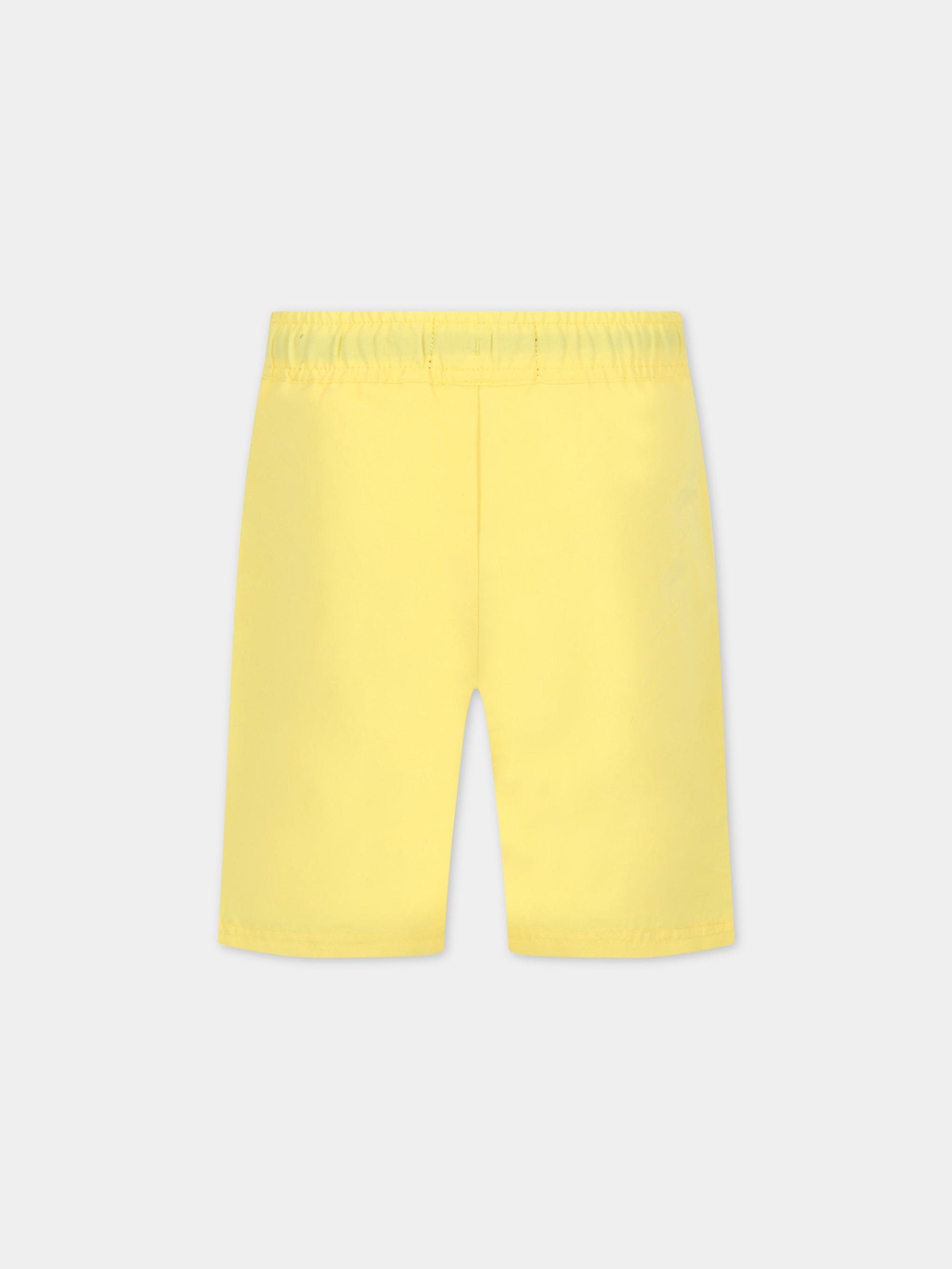 Short mare giallo per bambino con logo,Karl Lagerfeld Kids,Z20067 508