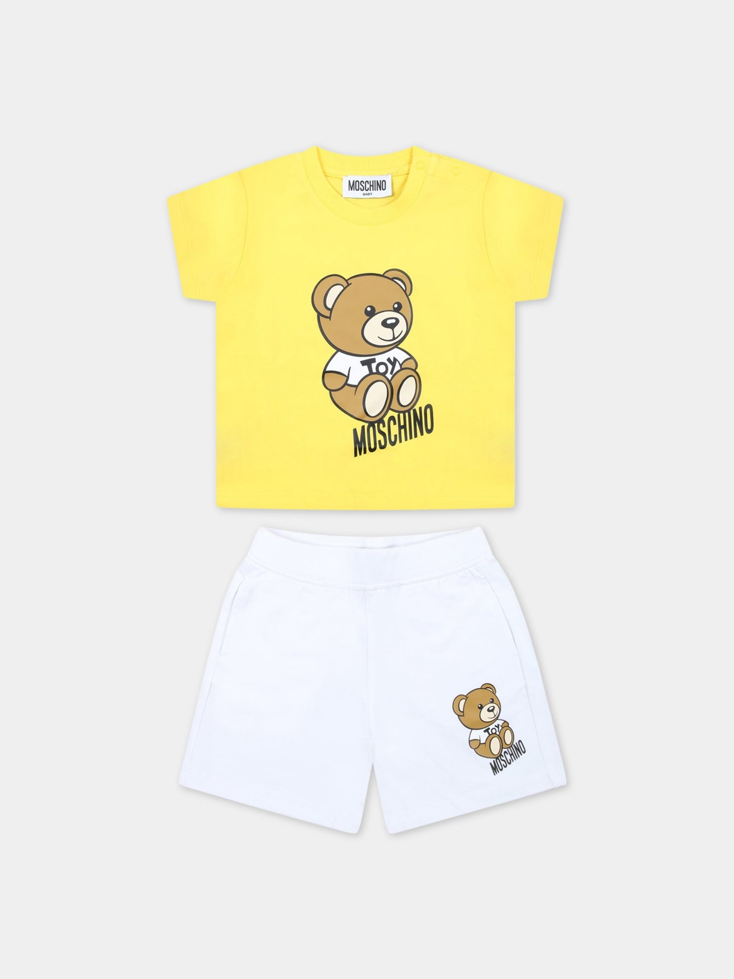 Completo multicolor per neonato con Teddy Bear,Moschino Kids,MPG00M LBA10 50162