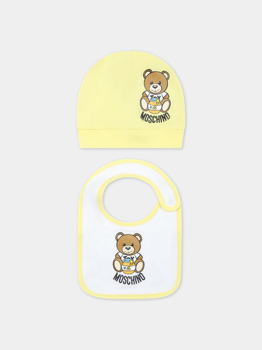 Set giallo per neonati con Teddy Bear,Moschino Kids,MUY04Y LAA03 50230