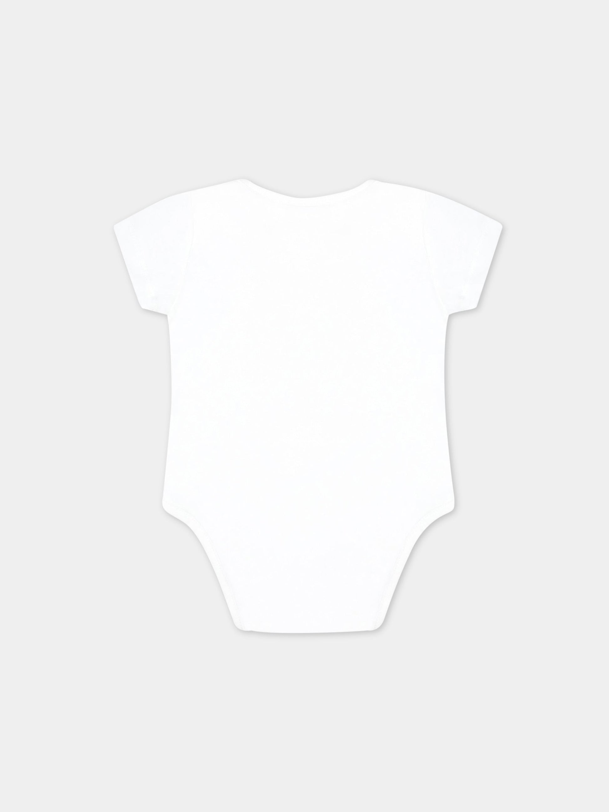 Set bianco per neonati con Teddy Bear,Moschino Kids,M5Y017 LAB59 84352