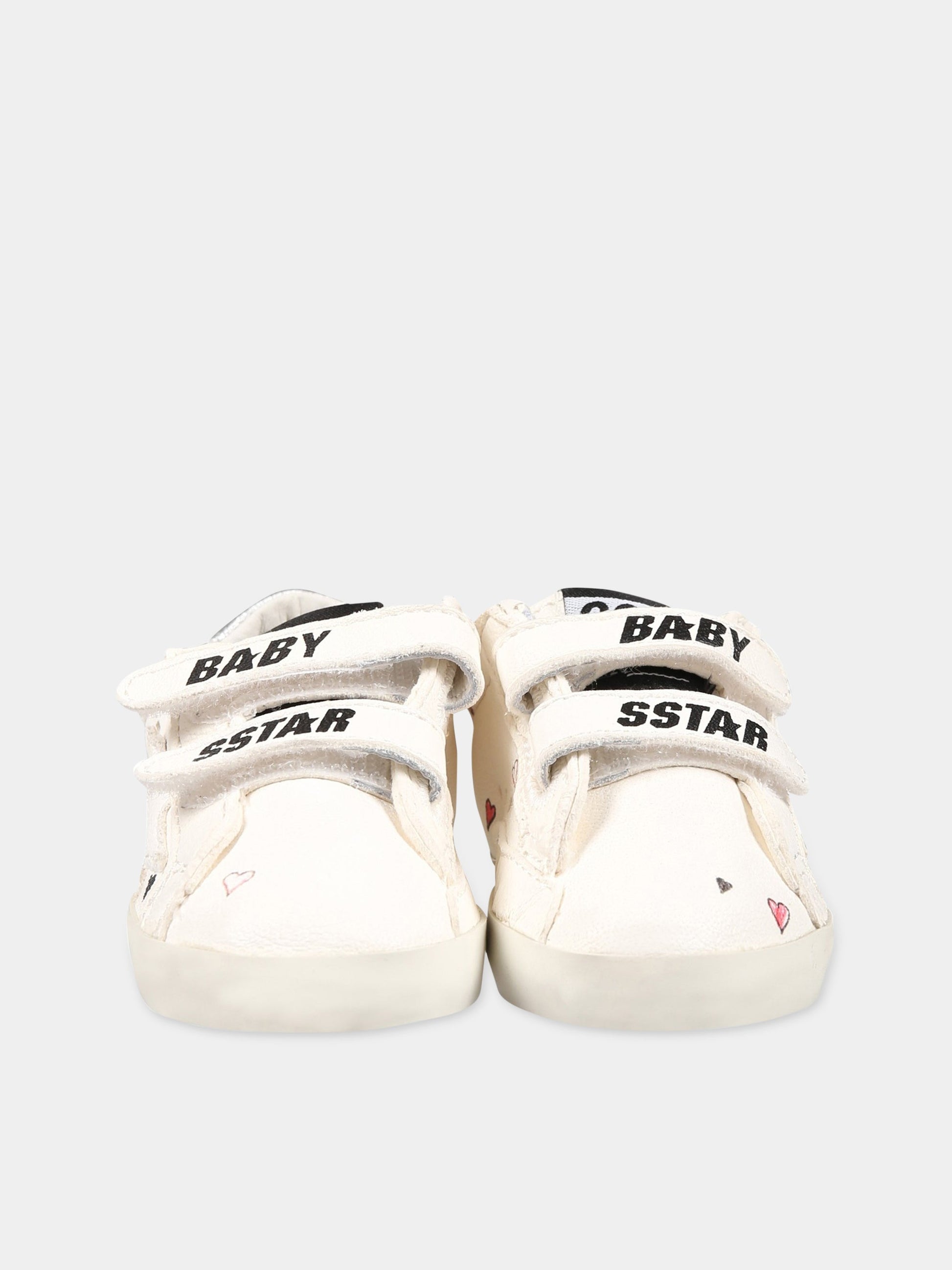 Sneakers bianche per neonata con stampe,Golden Goose,GIF00166 F004210 15437