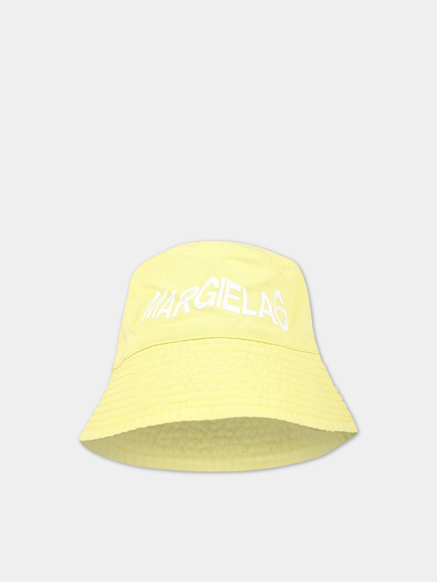 Cloche gialla per bambino con logo,Mm6 Maison Margiela,M60367 MM025 M6203