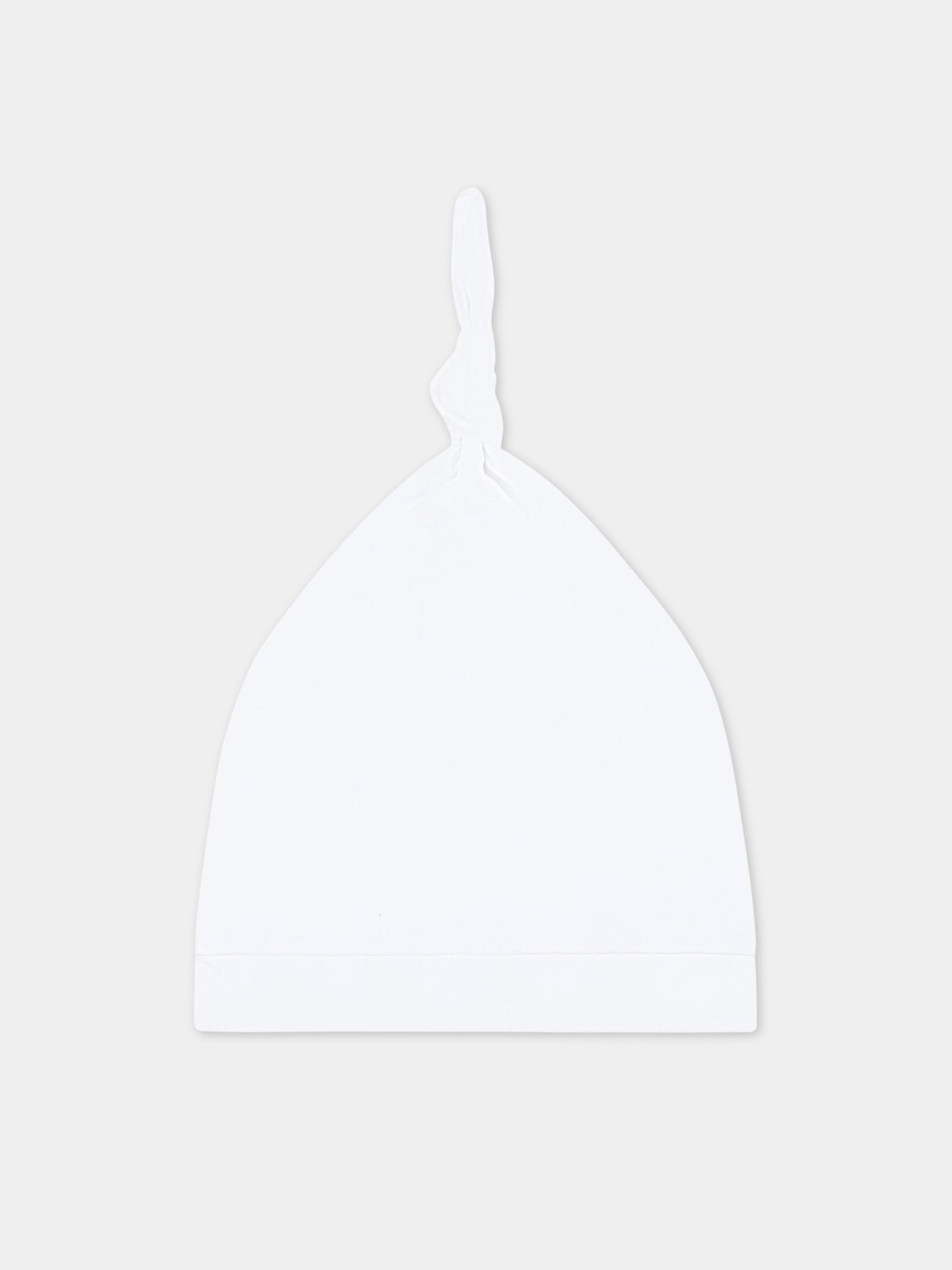 Set bianco per neonato con logo celeste,Missoni,MSB019 J0177 100CE