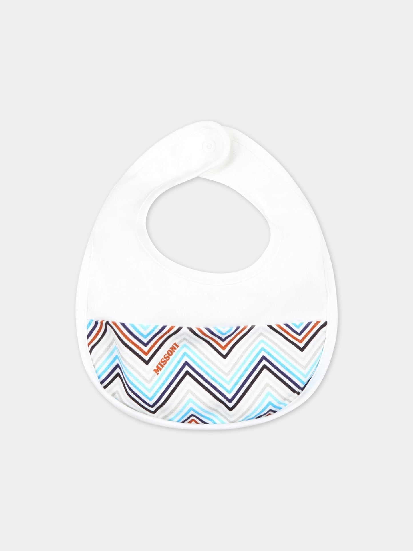 Set bianco per neonato con motivo a chevron,Missoni,MSB029 J0273 100BL