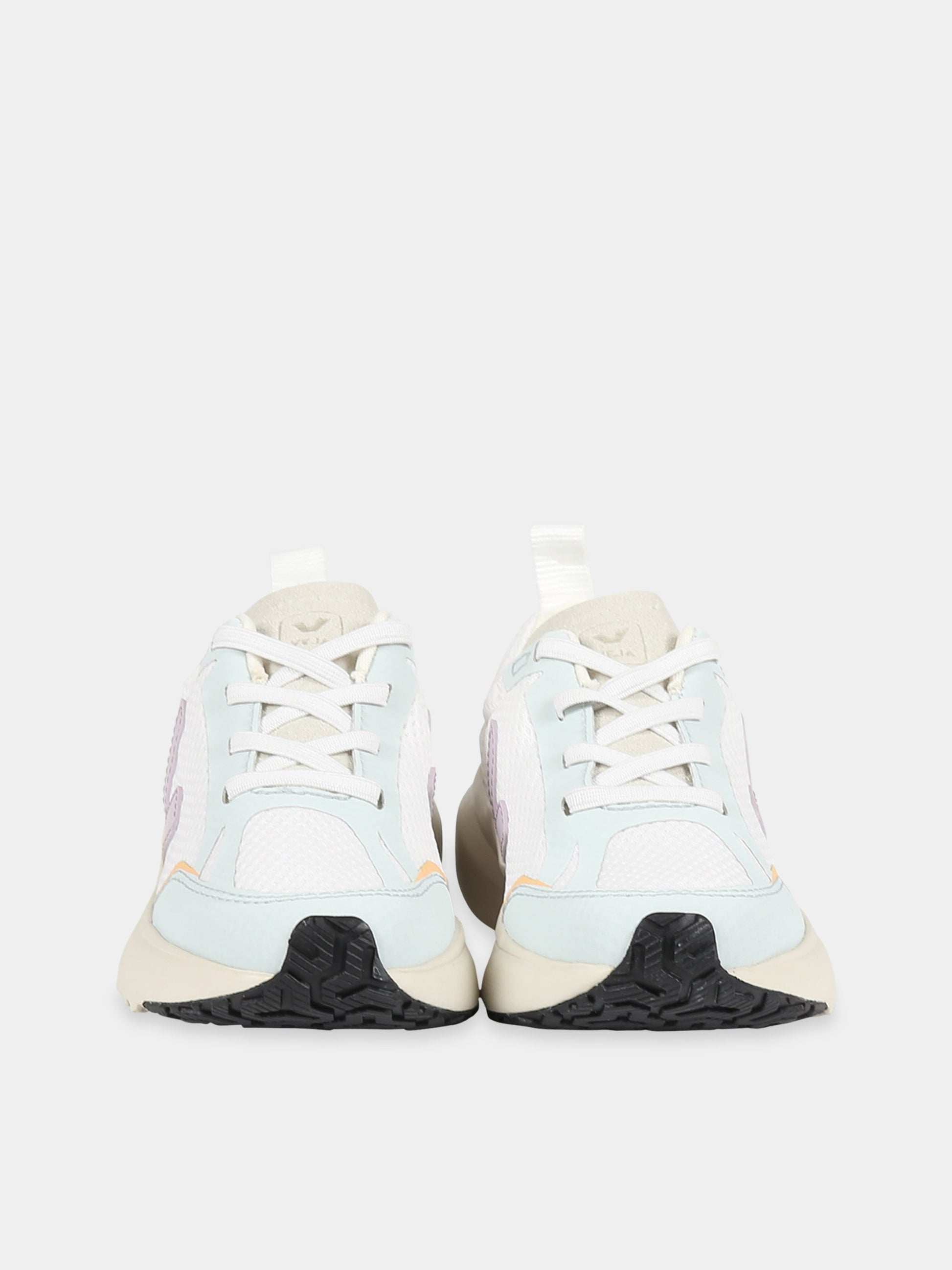 Sneakers multicolor per bambina con logo viola,Veja,YL1803242C