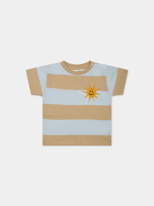 T-shirt multicolor per neonato con stampa sole,Molo,6S23A203 6778