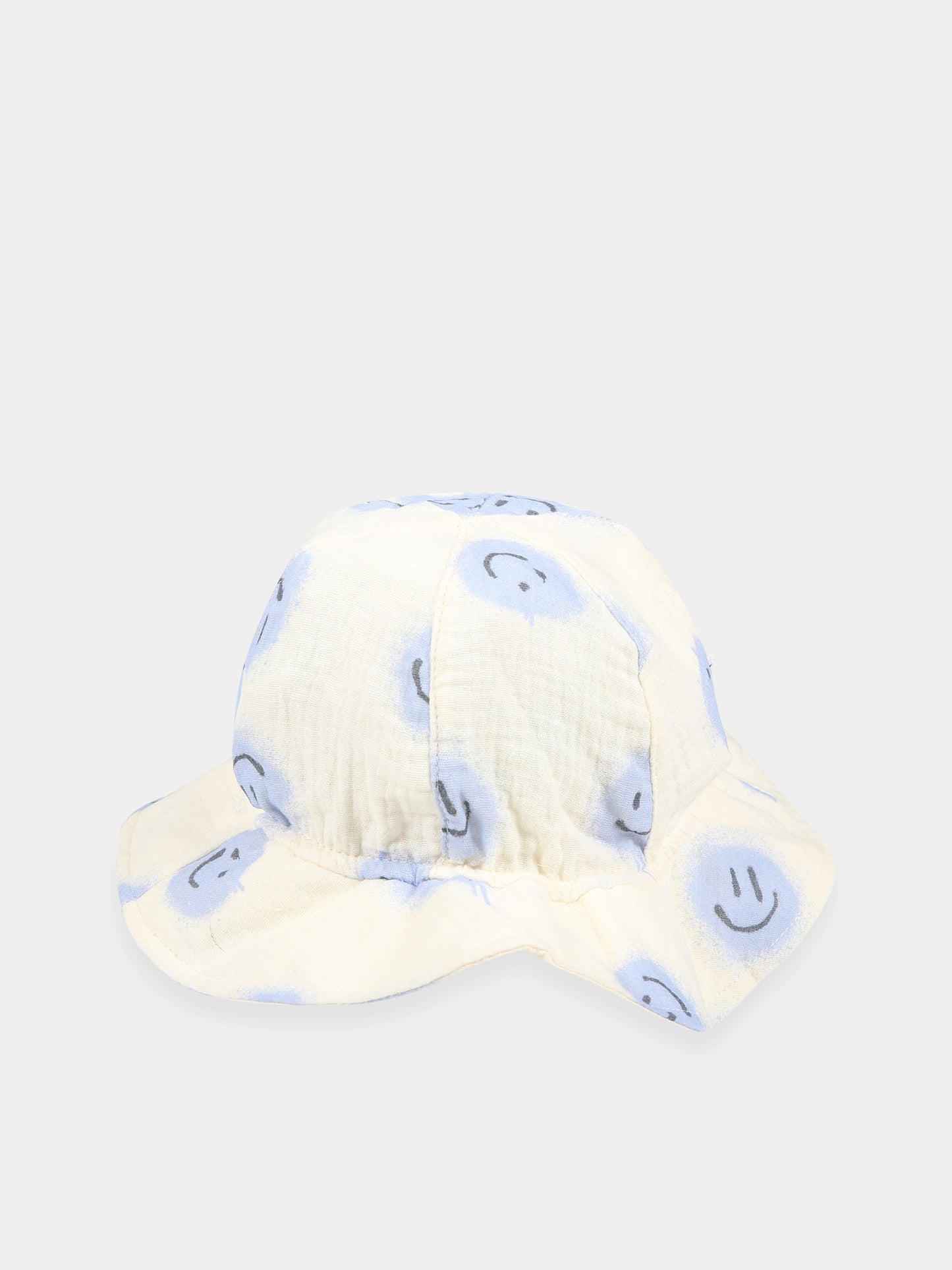 Cloche bianca per bambina con smile all-over,Molo,7S23T202 6764