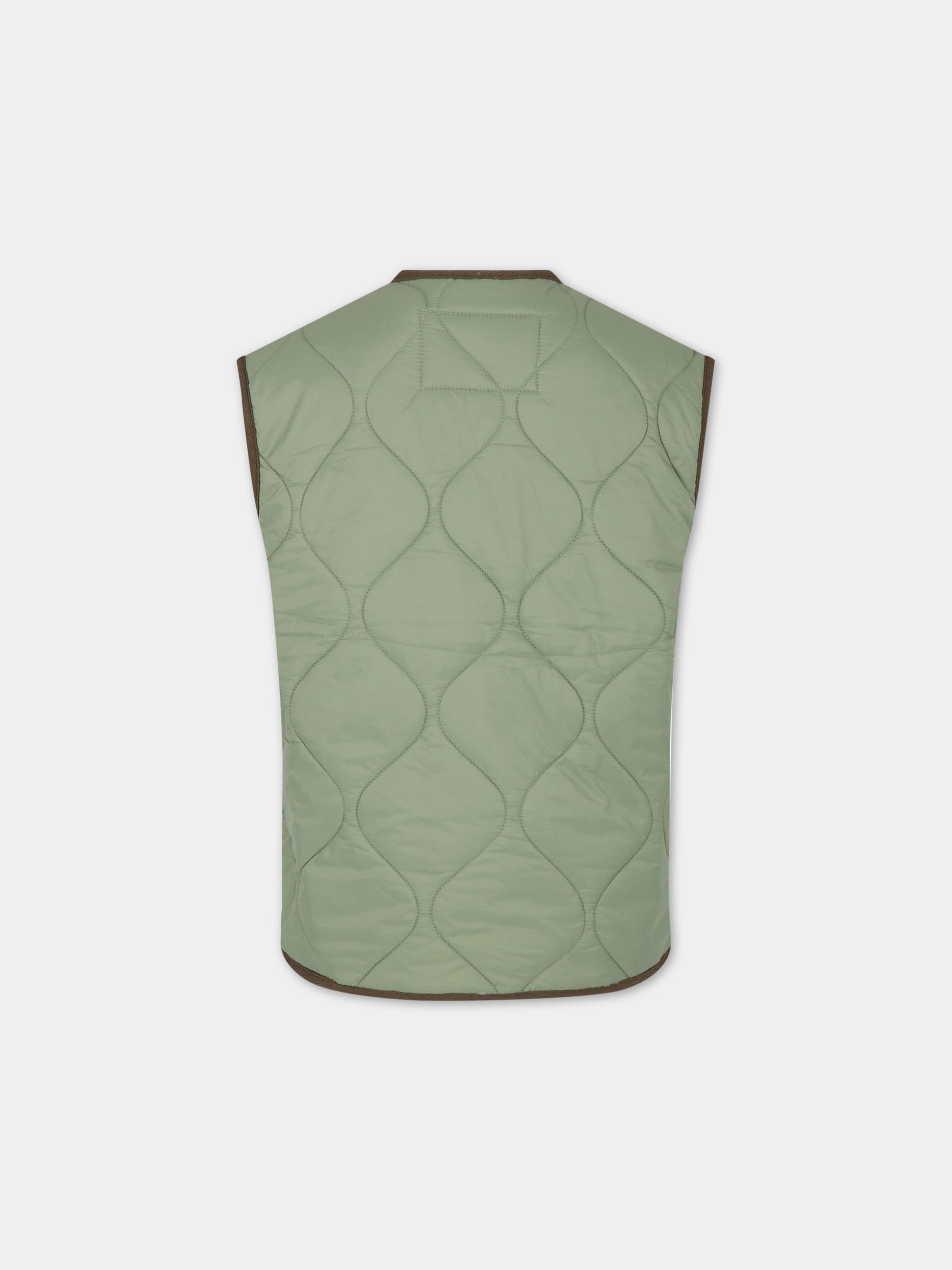 Piumino verde per bambino con logo,Molo,5S23M202 8729