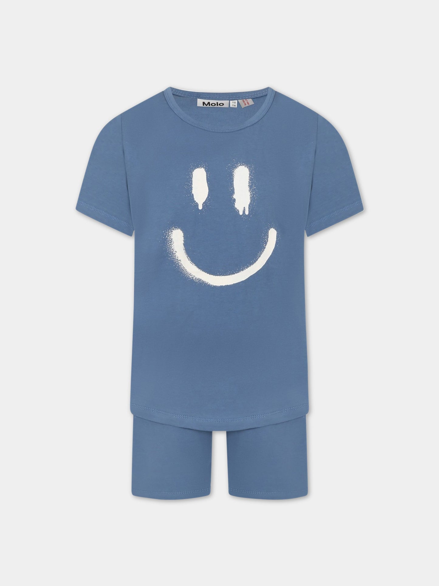 Pigiama blu per bambino con smile,Molo,6S23R401 8724