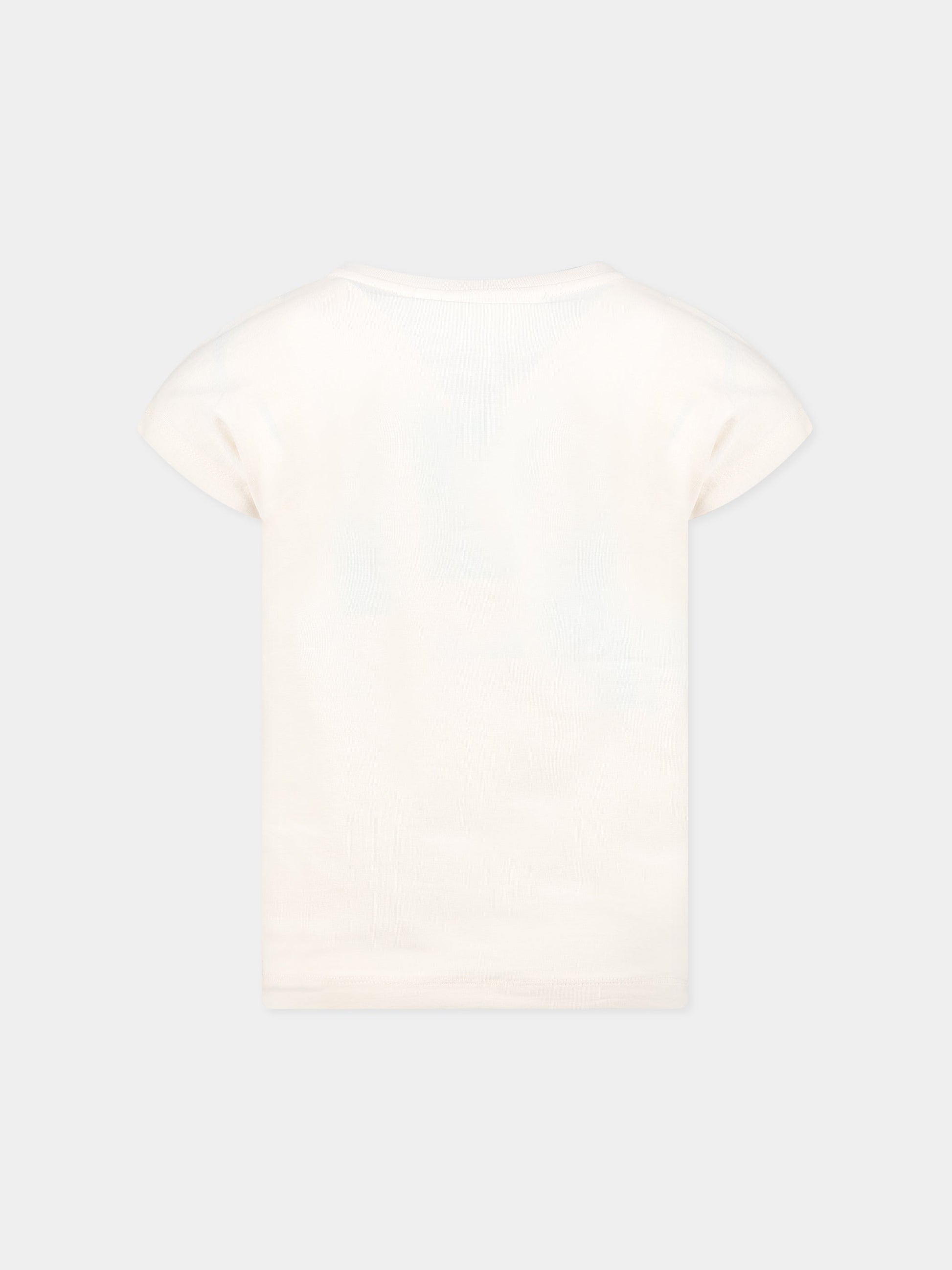 T-shirtavorio per bambina con stampa koala, fiori e frutta tropicale,Molo,2S23A226 3233