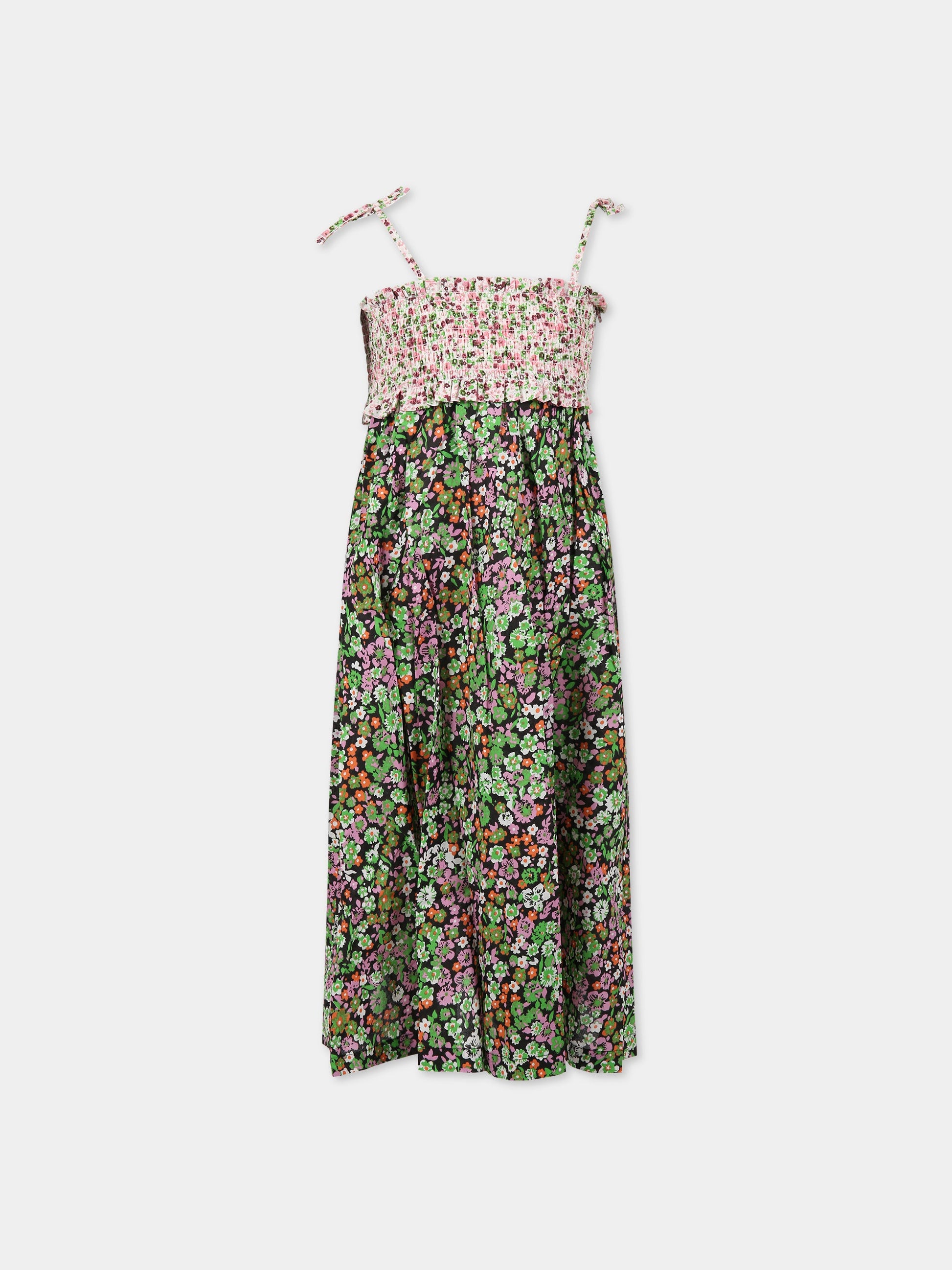 Vestito multicolor per bambina con stampa floreale,Molo,2S23E102 6679