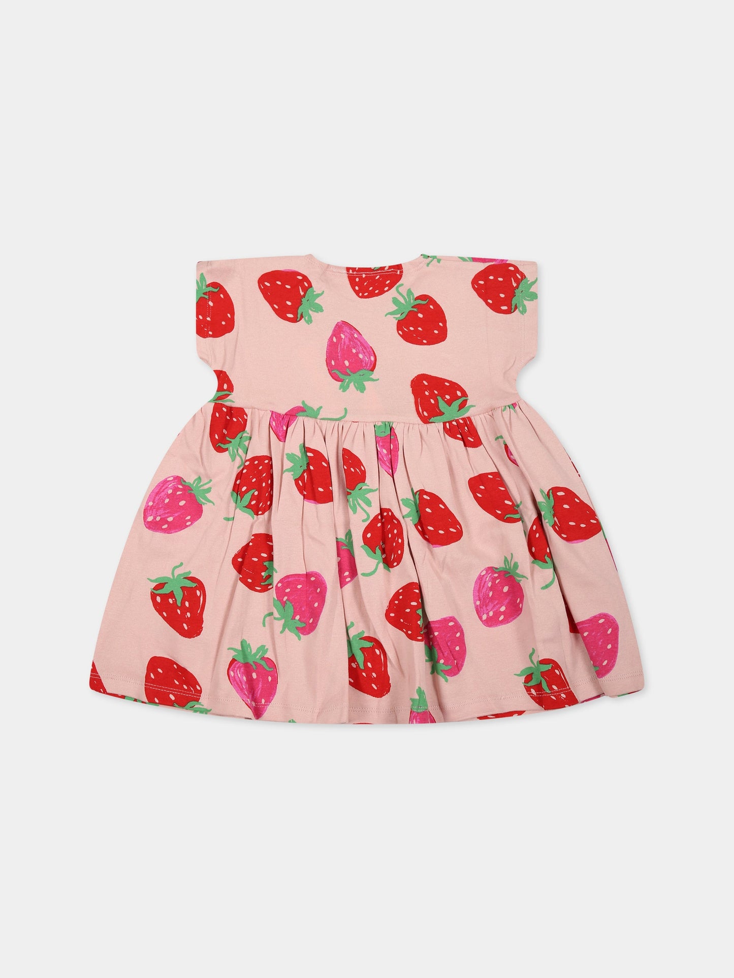 Vestito rosa per neonata con stampa fragole,Molo,4S23E109 6752