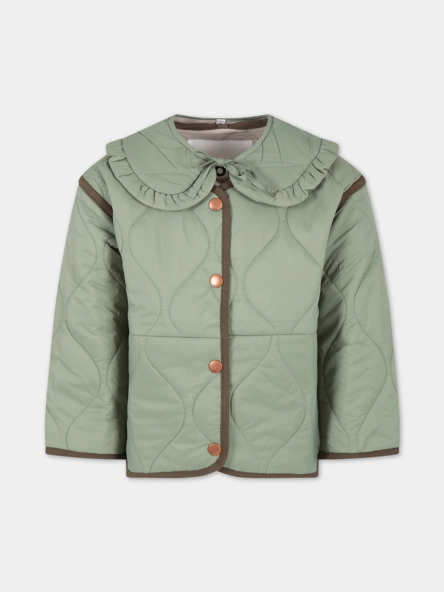 Piumino verde per bambina,Molo,5S23M325 8729