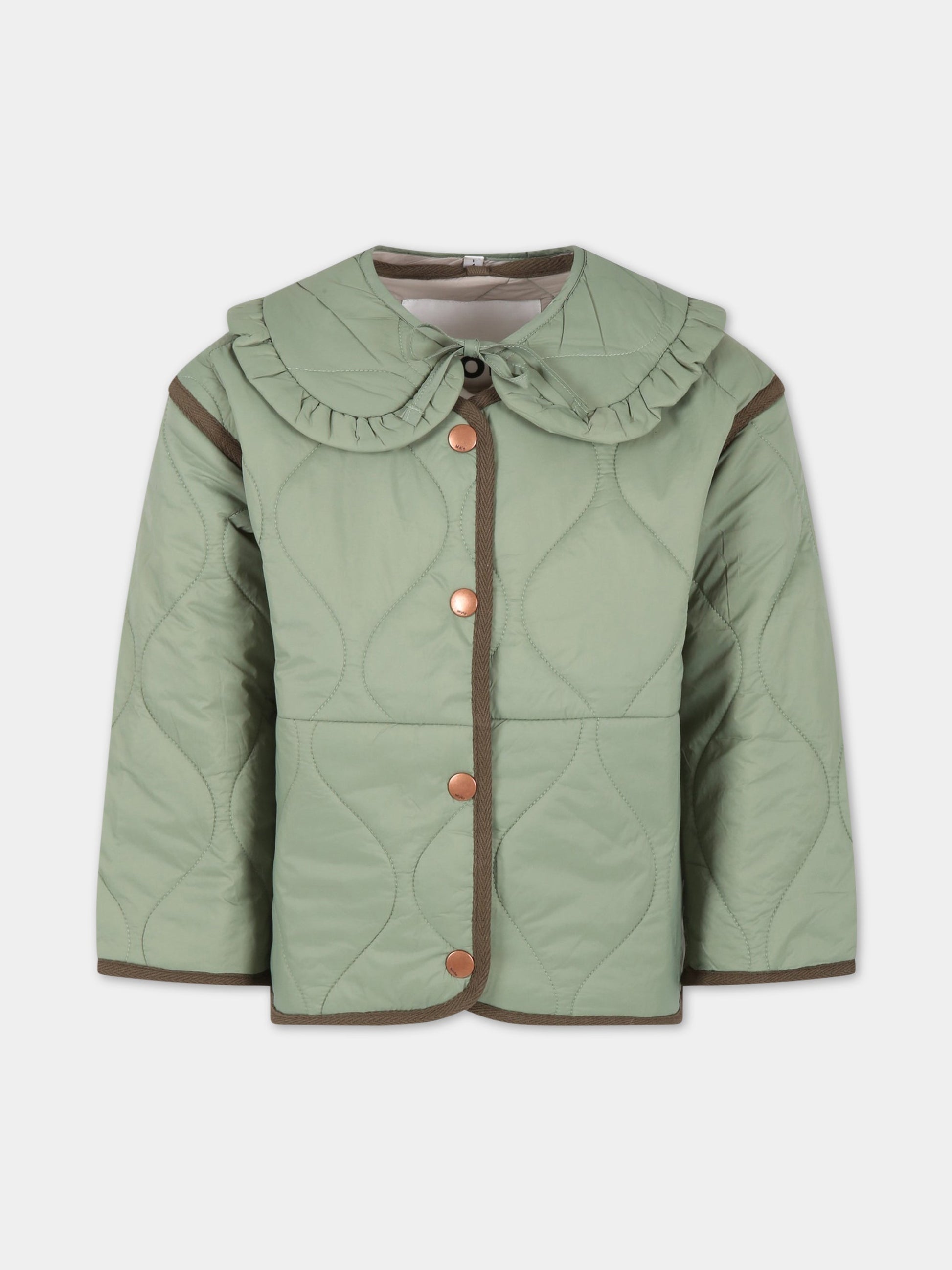 Piumino verde per bambina,Molo,5S23M325 8729